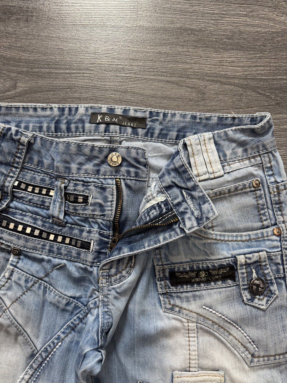 Japanese Brand Japanese Y2K Kosmo Lupo Jeans distressed Denim pants jeans Size US 32 / EU 48 - 10 Thumbnail