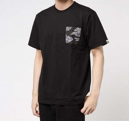 Bape Bape A BATHING APE Tiger Camo Pocket Tee “Grey” Size US XL / EU 56 / 4 - 7 Thumbnail