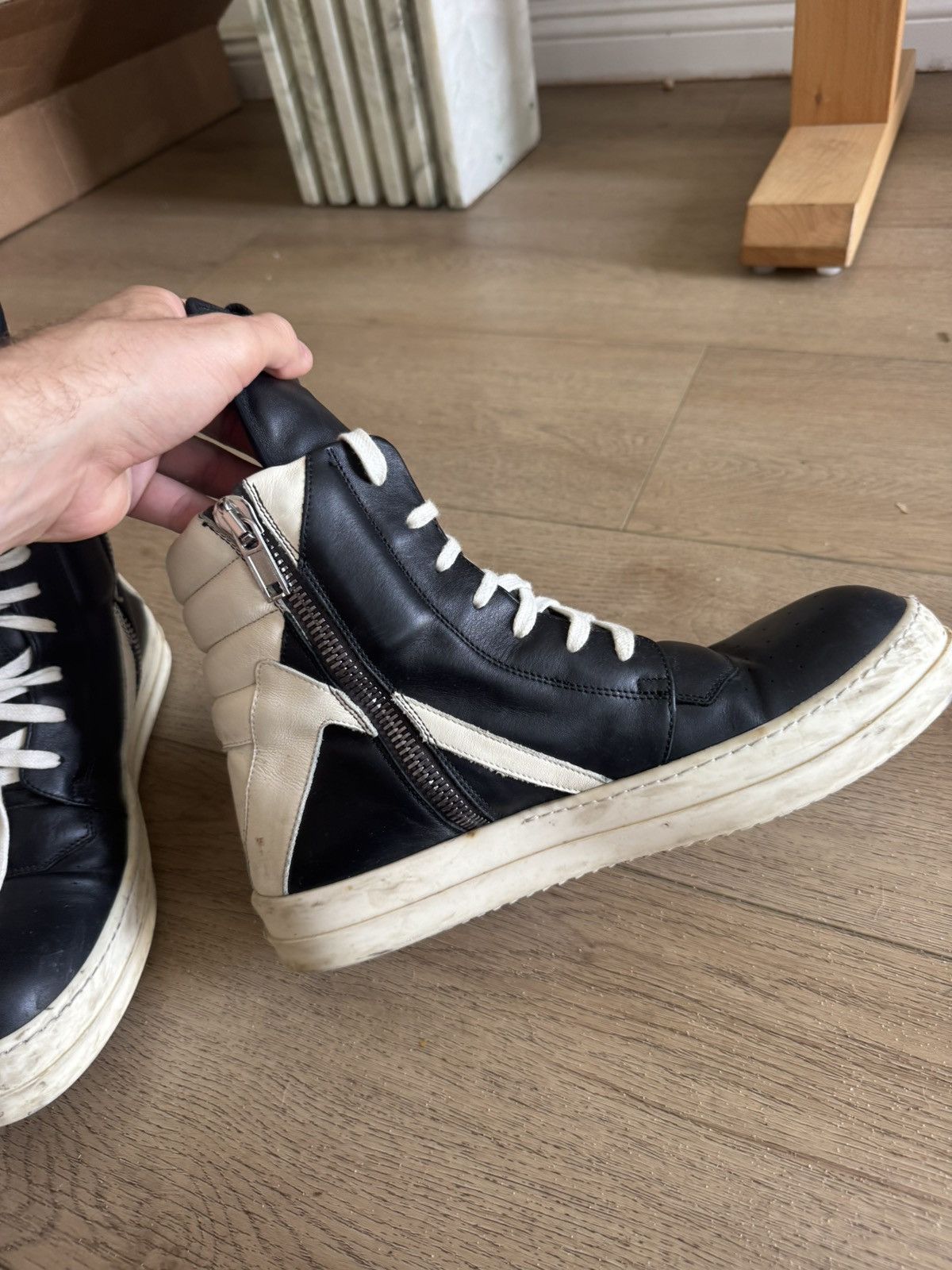 Rick Owens Geobaskets 43 Size US 10 / EU 43 - 4 Thumbnail
