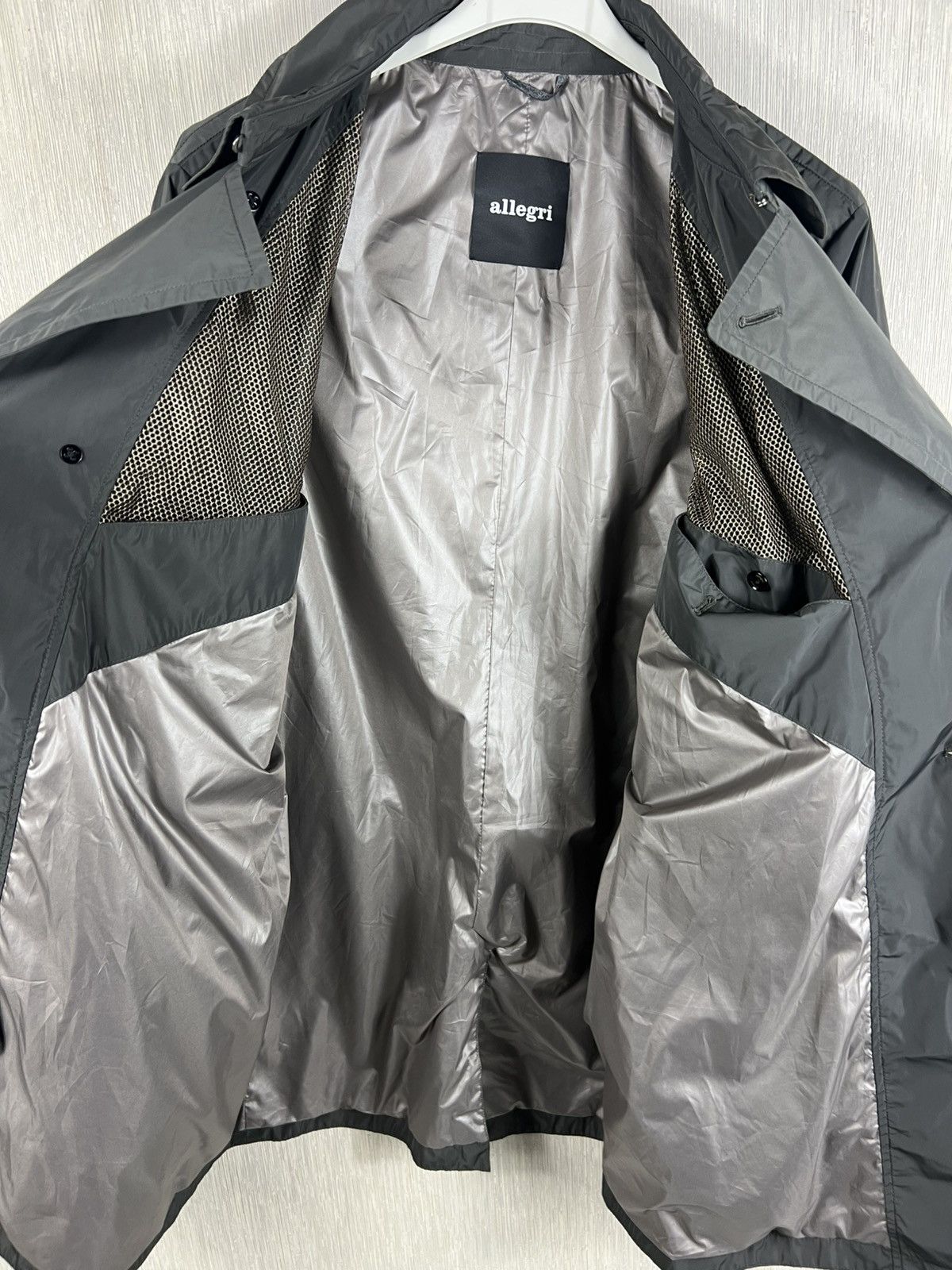 Allegri Allegri nylon long raincoat parka asymmetrical jacket Size US L / EU 52-54 / 3 - 24 Thumbnail