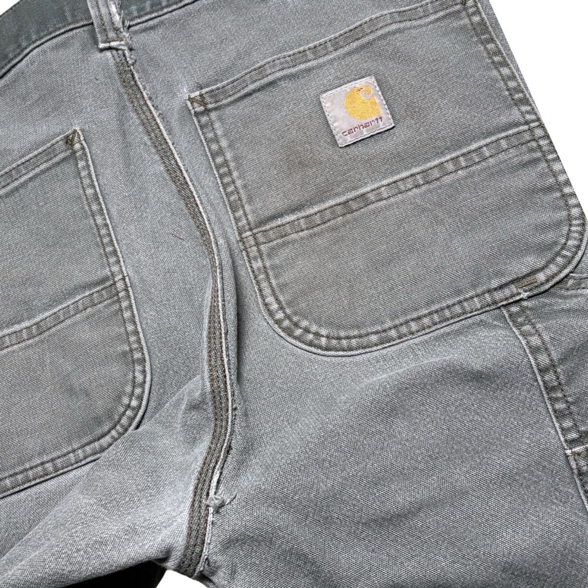 Carhartt Carhartt Carpenter Canvas Pants Olive Repaired Flaws 34X28 Size US 34 / EU 50 - 6 Thumbnail
