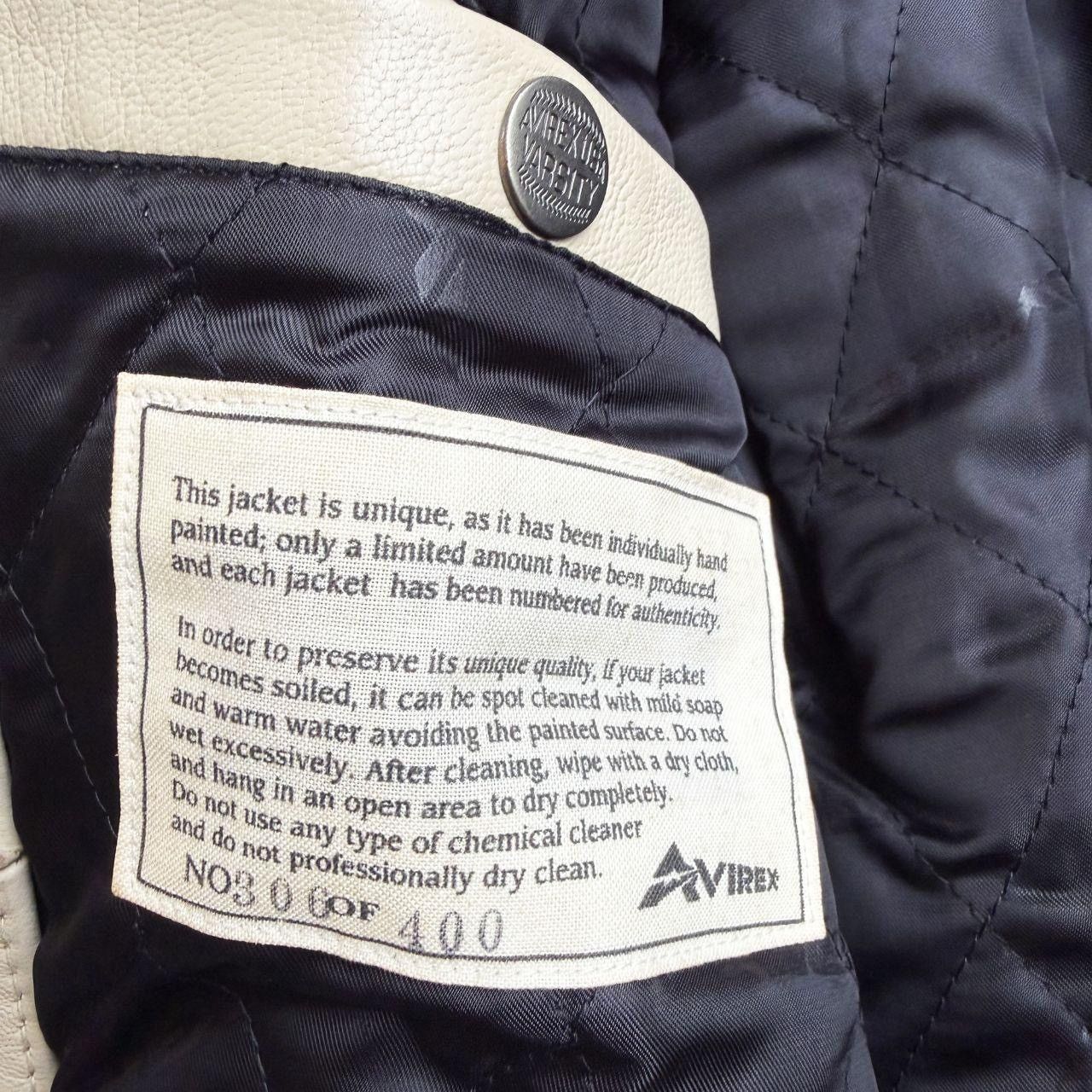 Avirex Avirex Hand Painted Leather Biker Jacket Size US XL / EU 56 / 4 - 6 Thumbnail