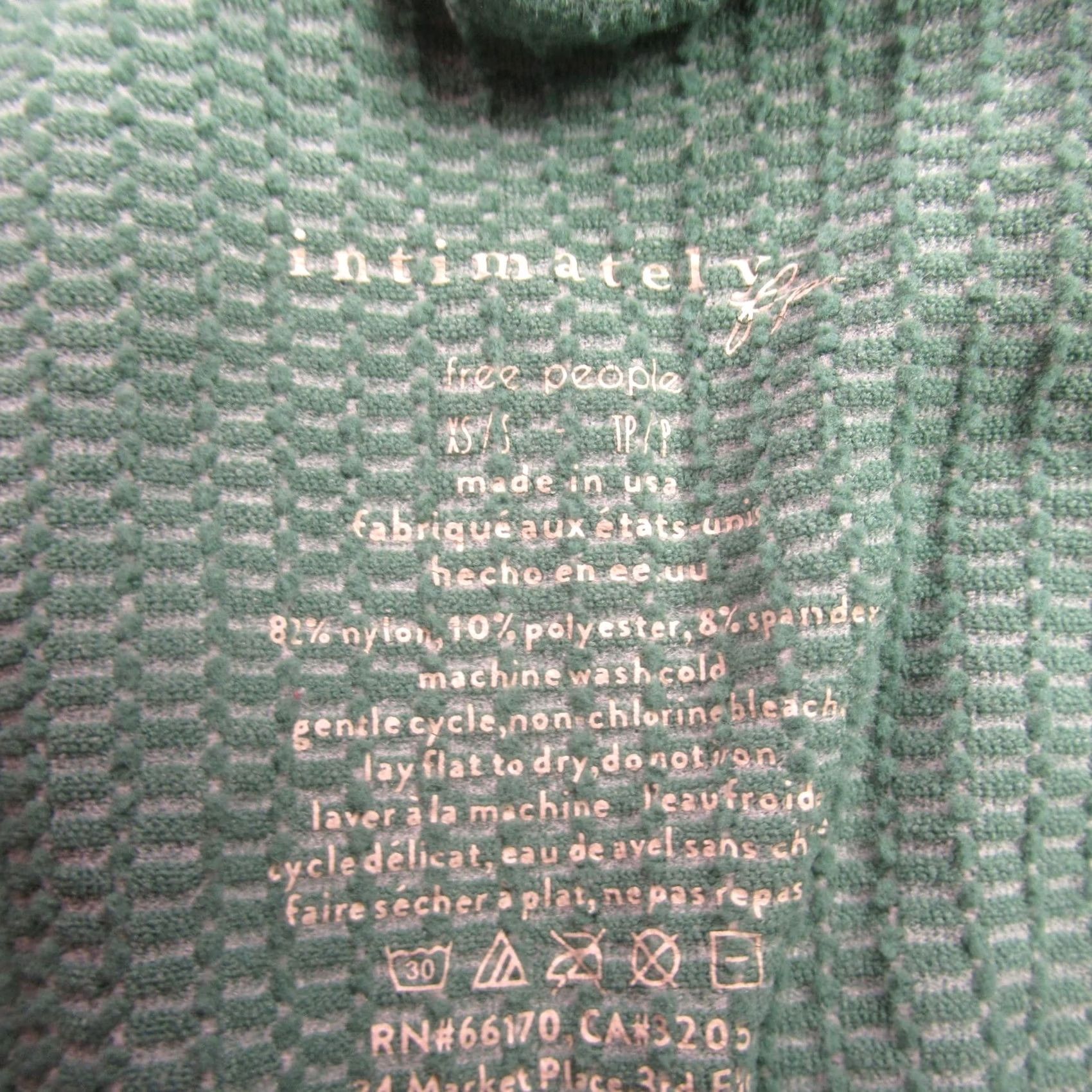 Free People Free People Shirt Womens XS Sleeveless Pullover V Neck Casual Green Size XS / US 0-2 / IT 36-38 - 4 Thumbnail