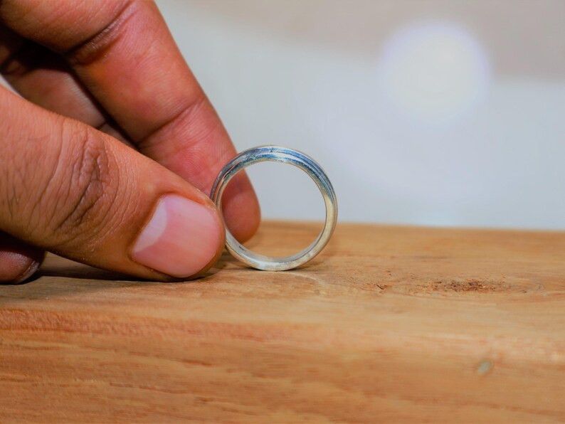 Handmade Spinner Ring, 925 Silver Promise Ring, Handmade Boho Jewelry Size ONE SIZE - 7 Thumbnail