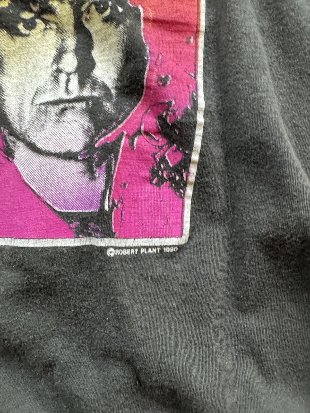 Vintage 90s Vintage Robert Plant Tour T-Shirt Size US M / EU 48-50 / 2 - 3 Thumbnail