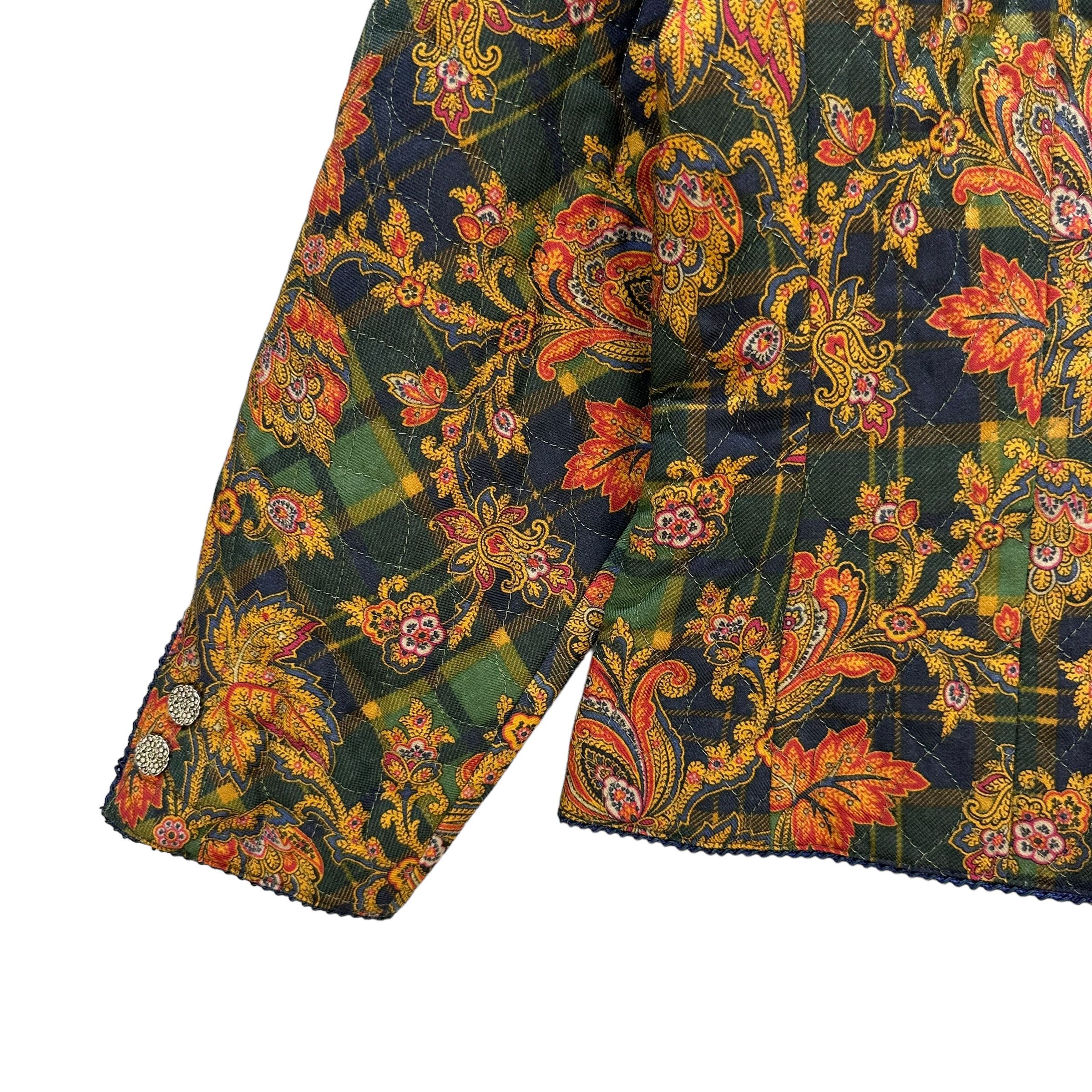Burberry BURBERRYS Floral Design Crop Jacket #A41-0936 Size M / US 6-8 / IT 42-44 - 4 Thumbnail