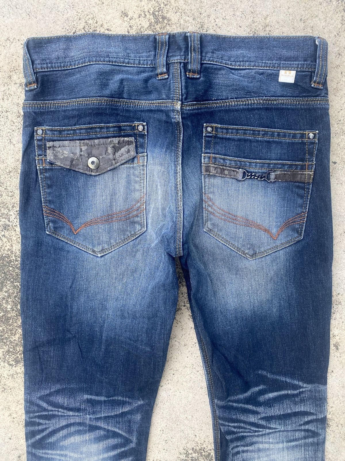 If Six Was Nine × Japanese Brand × Nicole Club Flare Jeans Nicole Club Faded Honeycomp Size US 32 / EU 48 - 15 Thumbnail