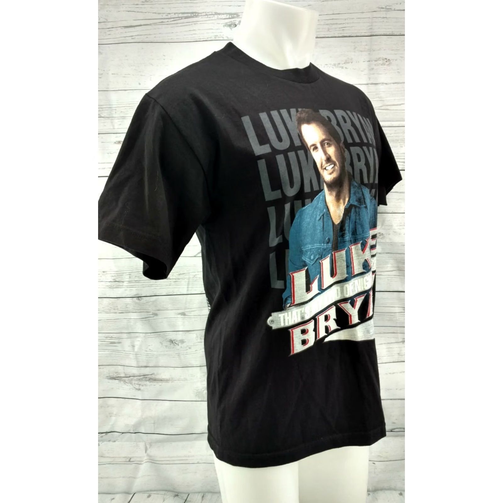 Vintage Luke Bryan That's My Kind of Night Tour 2014 Black T-Shirt M Men's Graphic Tee 100% Cotton Size M Short Sleeve Crew Neck Size US M / EU 48-50 / 2 - 4 Thumbnail