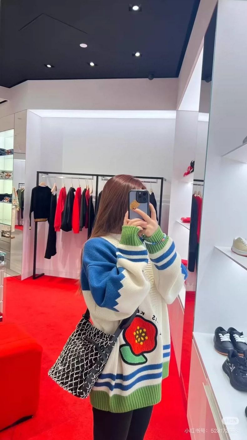 Kenzo Kenzo Hibiscus patchwork sweater coat Size S / US 4 / IT 40 - 3 Thumbnail