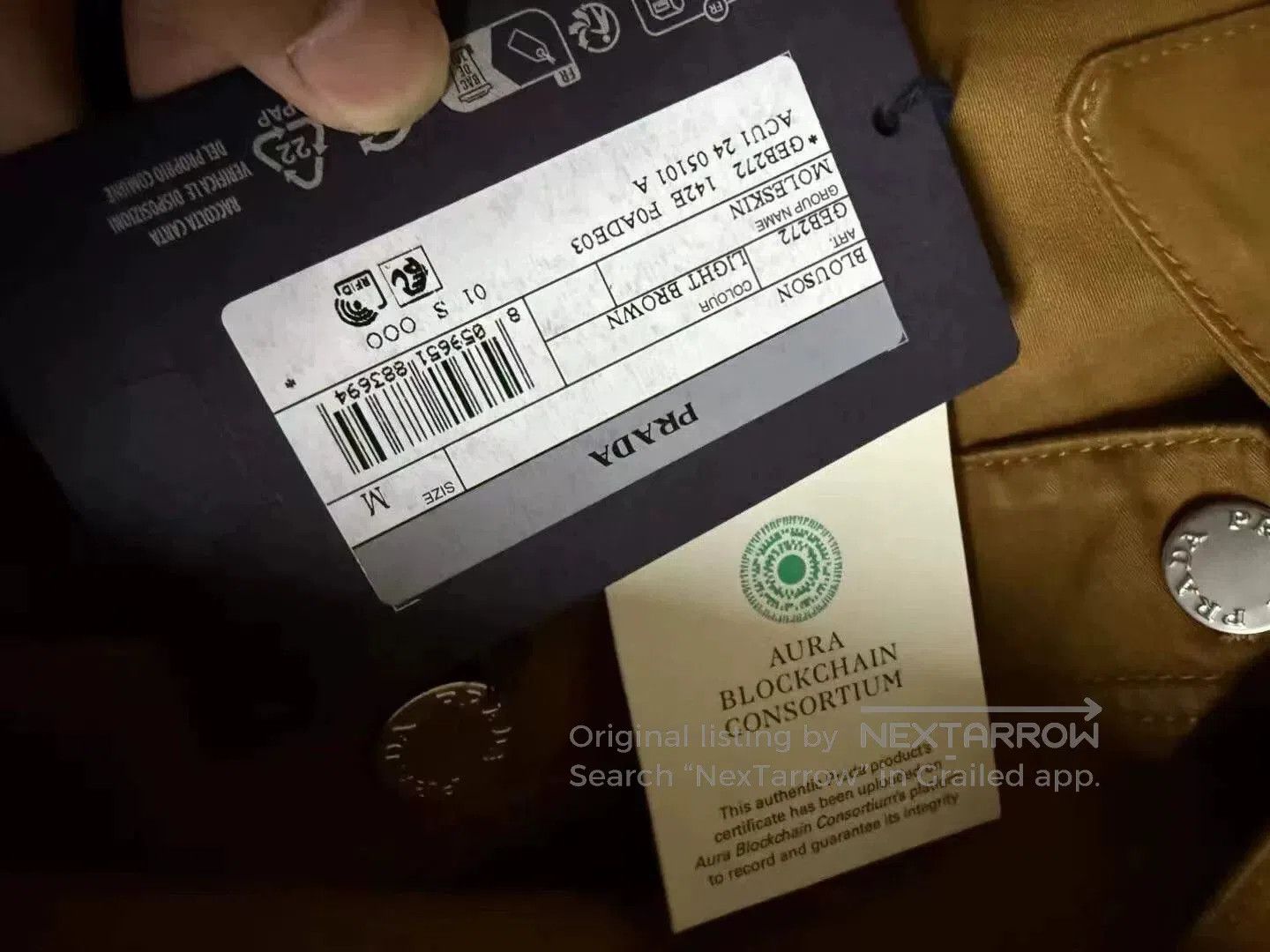 Prada prada khaki moleskin jacket size m. Size US M / EU 48-50 / 2 - 5 Thumbnail