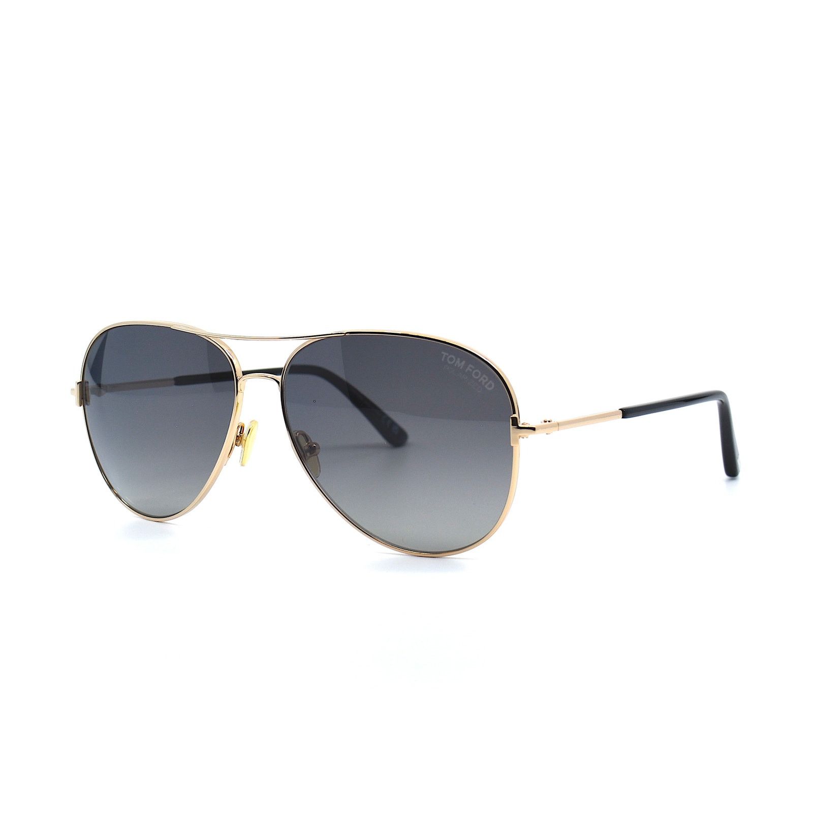 Tom Ford TOM FORD TF823/S 28D CLARK GOLD GREY POLARIZED SUNGLASSES Size ONE SIZE - 4 Thumbnail