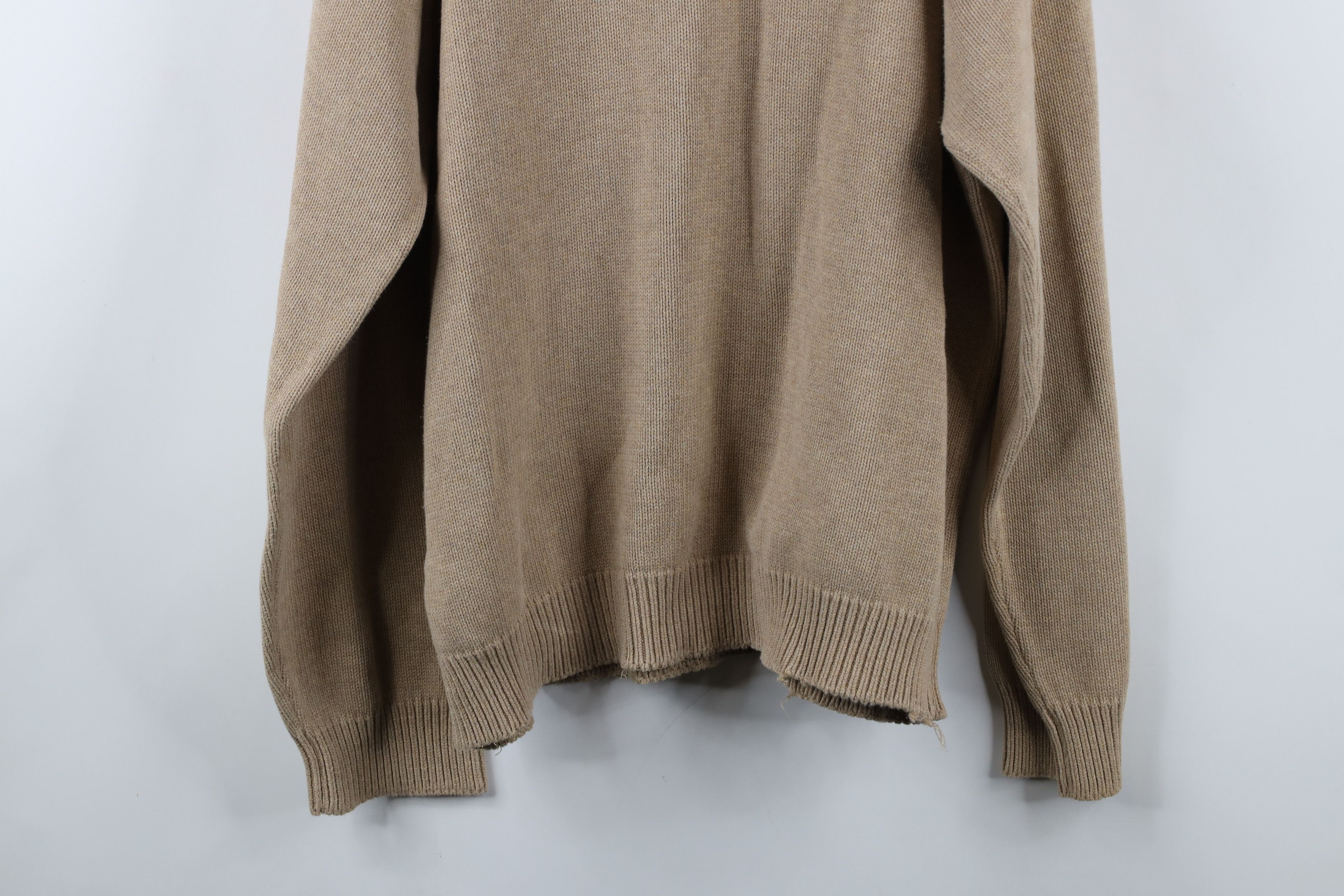 Tommy Hilfiger Vintage 90s Tommy Hilfiger Cotton Crewneck Sweater Beige Size US XL / EU 56 / 4 - 14 Thumbnail