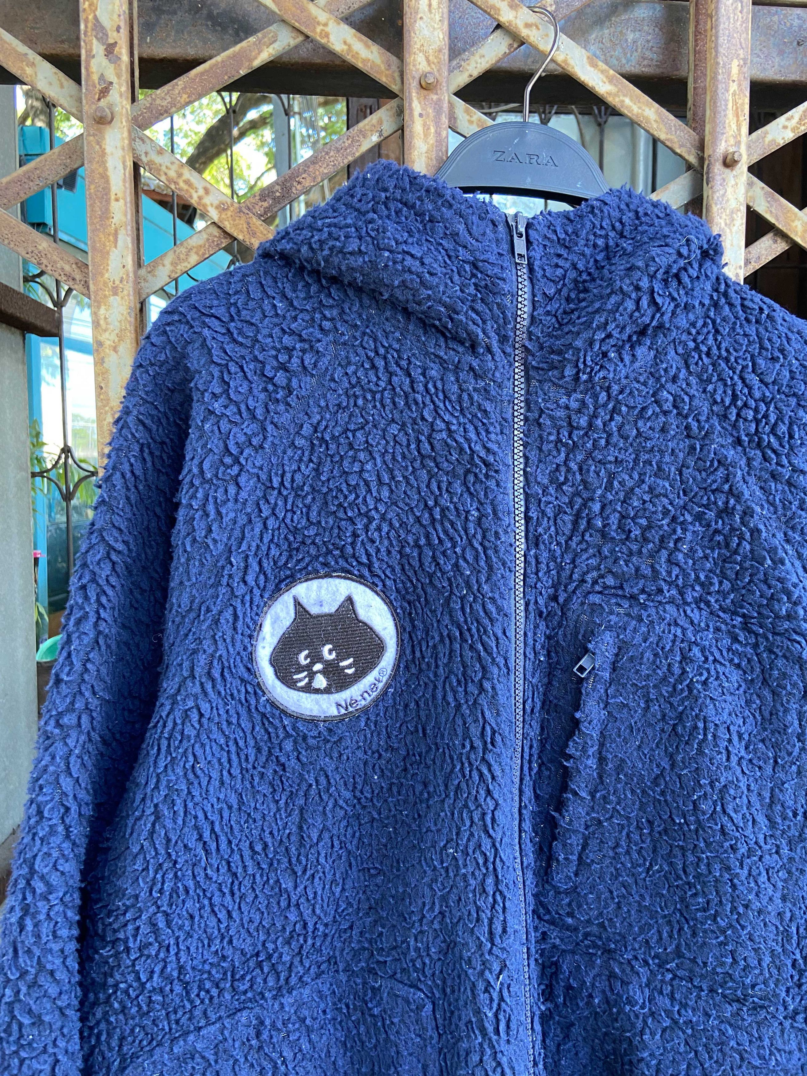 Issey Miyake Né-Net Sherpa Fleece Hooded Jacket Size US S / EU 44-46 / 1 - 16 Thumbnail