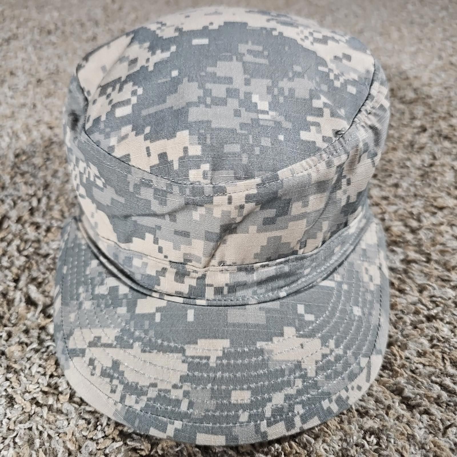 Other US Military Issue Army Uniform ACU Camo Patrol Hat Cap 6-3/4 Size ONE SIZE - 2 Thumbnail