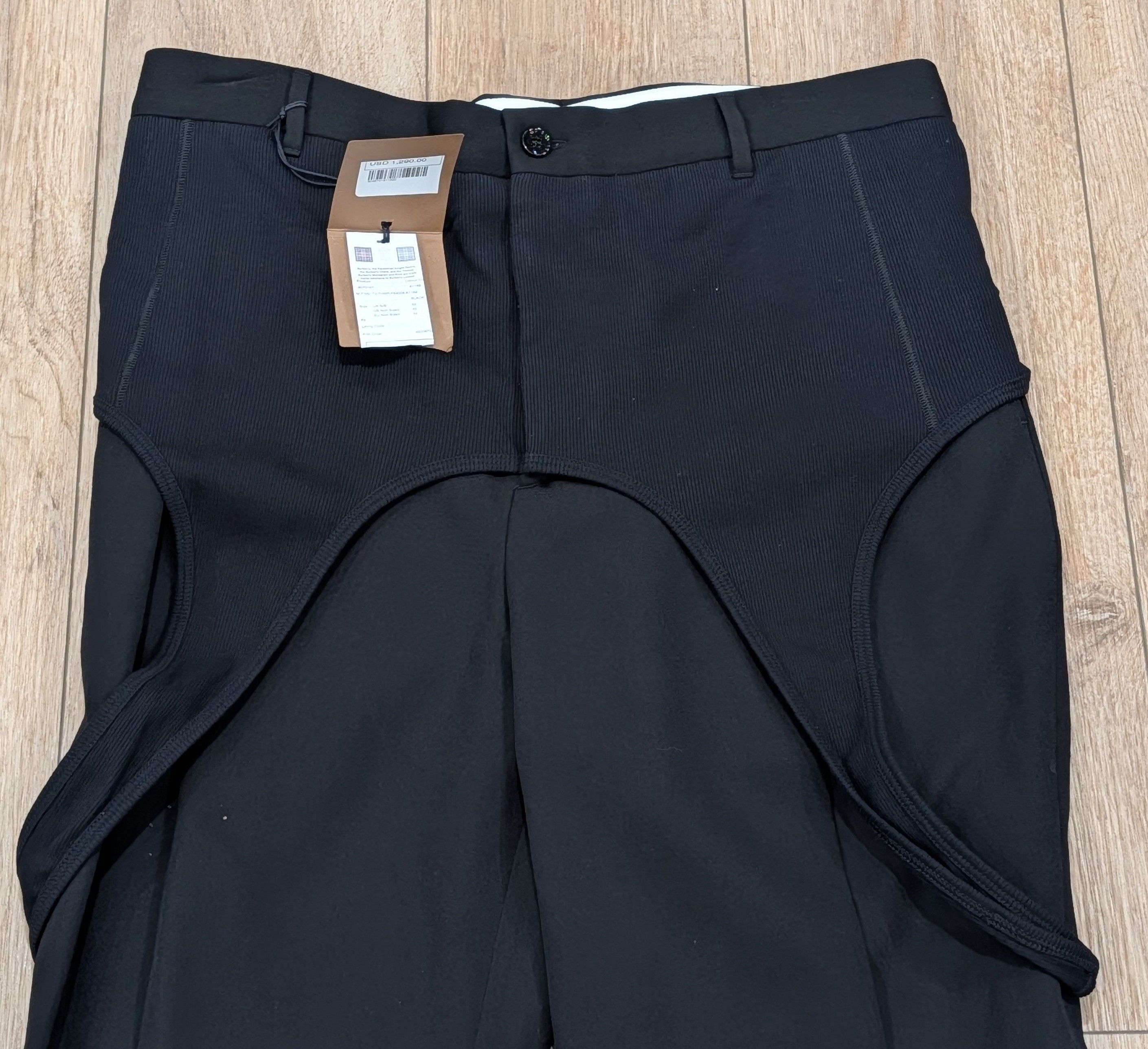 Burberry Burberry Panel Detail Tailored Trousers Pants Black 48 US 32 Size US 32 / EU 48 - 2 Thumbnail