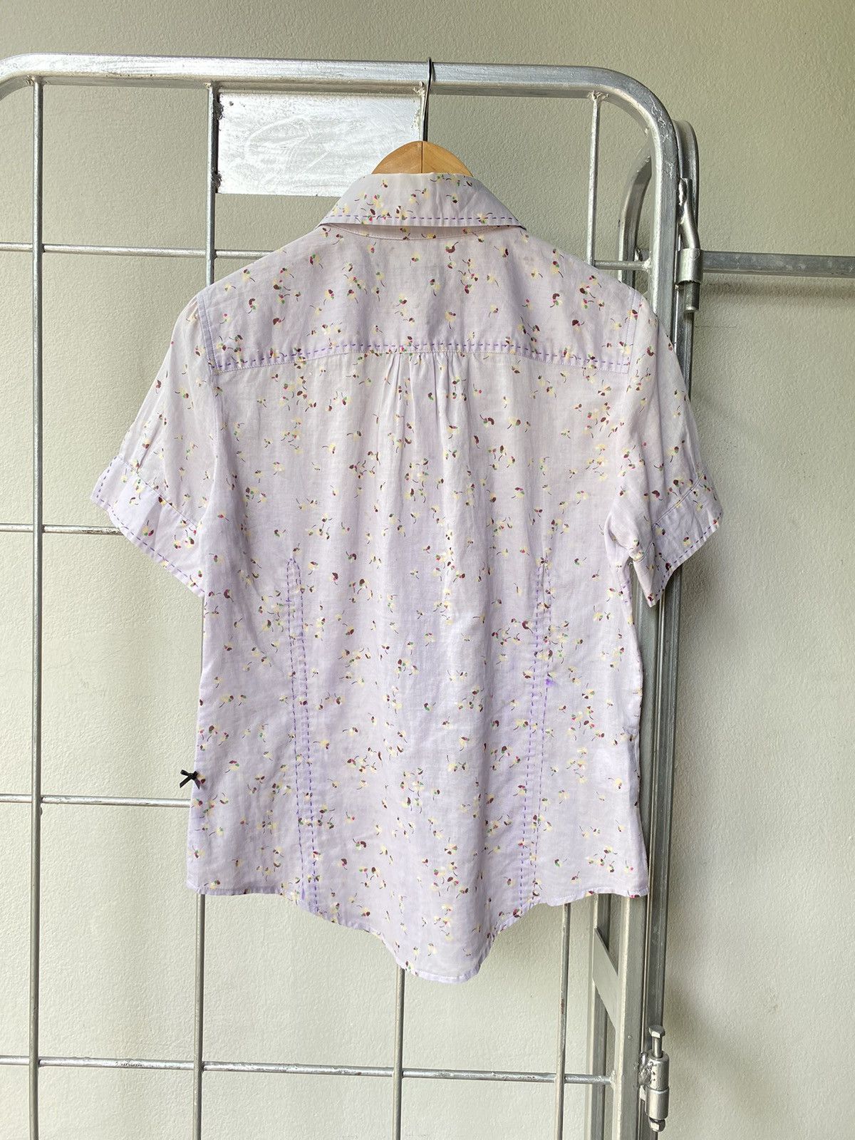 Paul Smith Paul Smith Women Lilac Floral Shirt Size S / US 4 / IT 40 - 19 Thumbnail