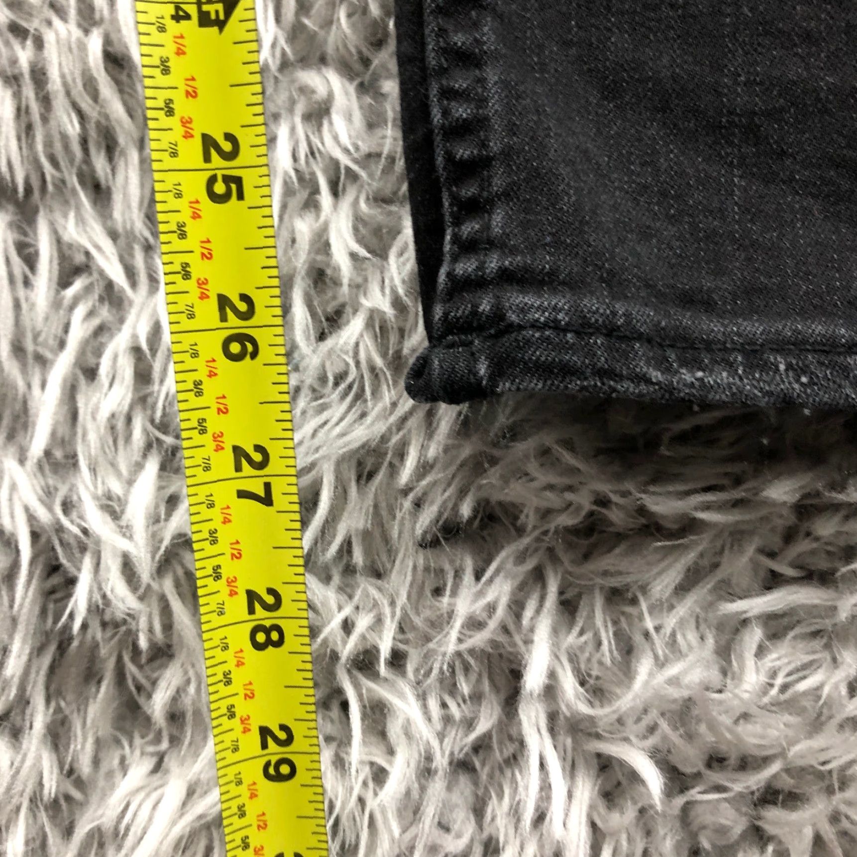 Vintage VIGOSS Jeans Skinny Biker Mens 30x28 Dark Black Denim Mid Rise 5-Pocket Style Comfort Pockets Mens Biker Theme 90s? Size US 30 / EU 46 - 3 Thumbnail
