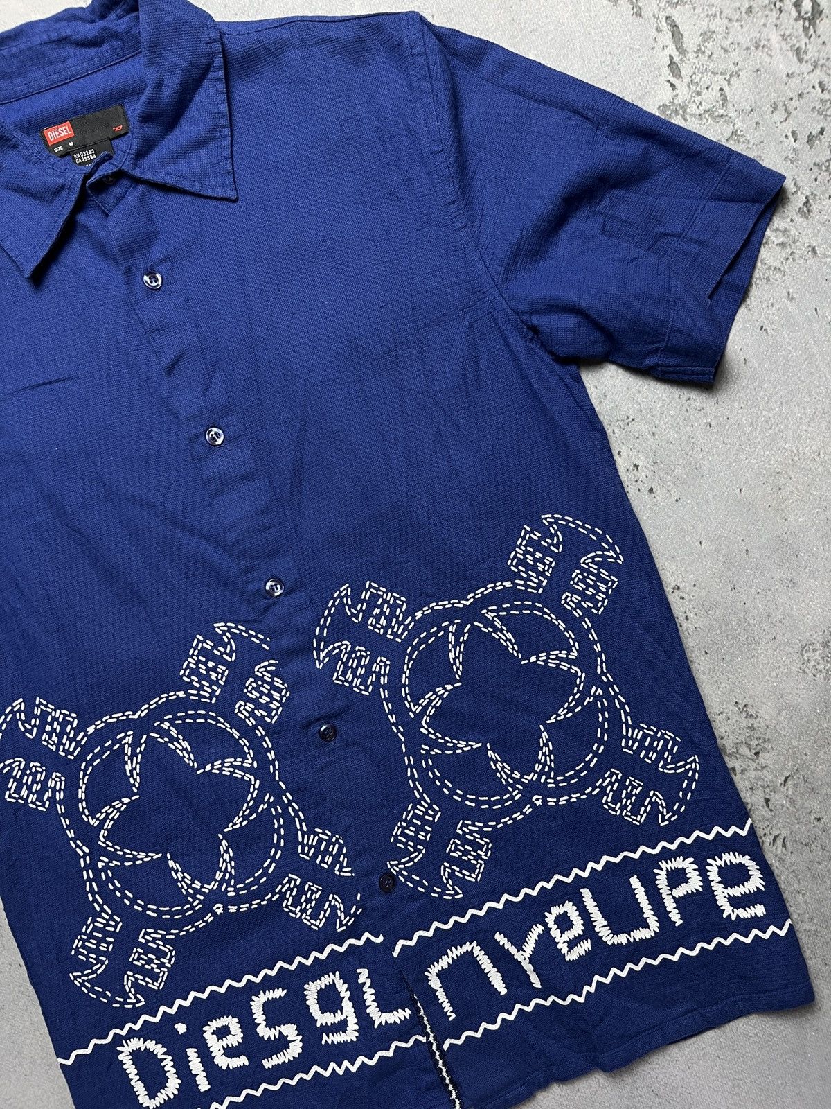 Diesel Rare Diesel Hawaiian Native Patterns Cotton Blend Shirt Size US M / EU 48-50 / 2 - 4 Thumbnail