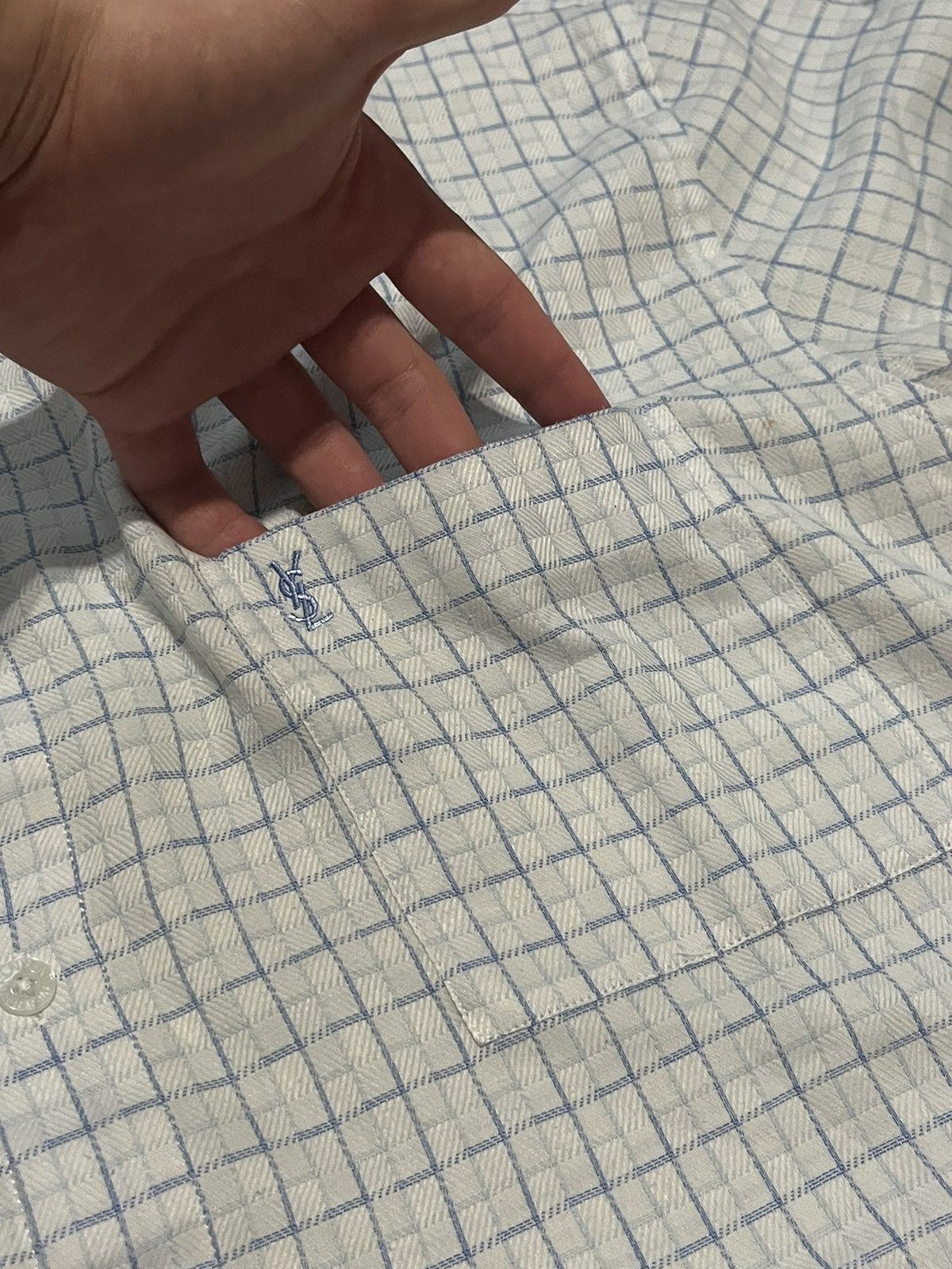 Vintage × Yves Saint Laurent Mens Vintage YSL Yves Saint Laurent shirts button up luxury Size US L / EU 52-54 / 3 - 6 Thumbnail