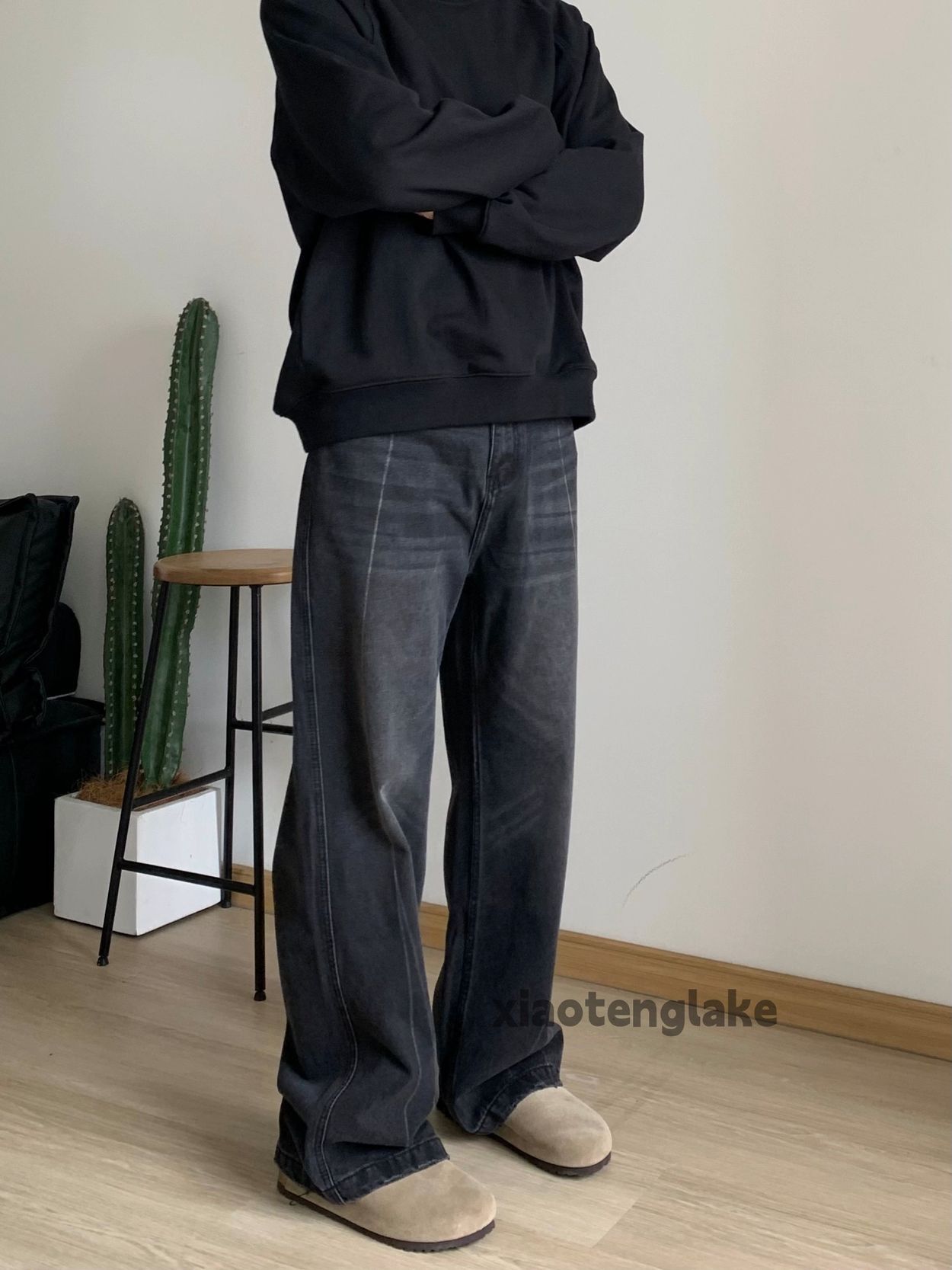 Jean × Vintage washed faded cleanfit yuppie y2k loose baggy jeans Size US 30 / EU 46 - 7 Thumbnail