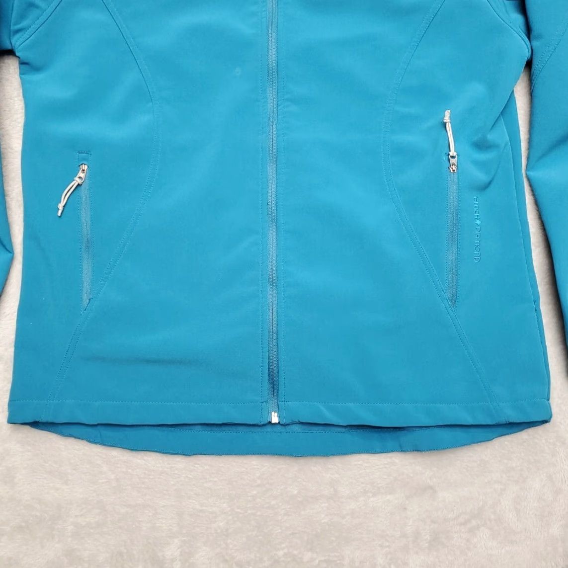 Black Diamond VINTAGE Black Diamond Jacket Women L Teal Softshell Full Zip Outdoors Gorp Size L / US 10 / IT 46 - 2 Thumbnail