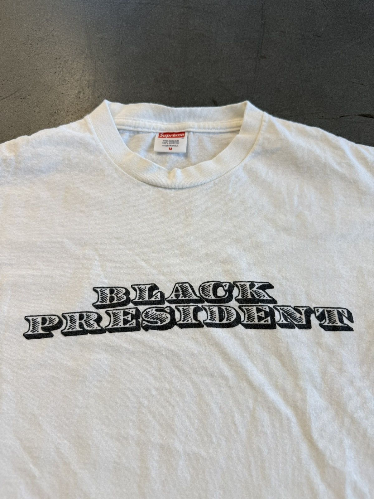 Supreme FW09 Supreme Black President Tee Size US M / EU 48-50 / 2 - 3 Thumbnail