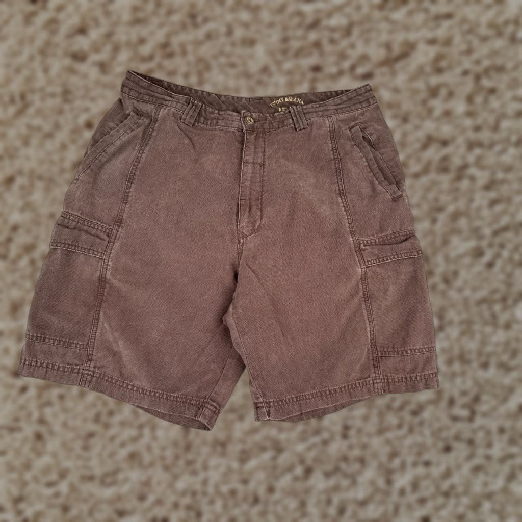 Tommy Bahama Tommy Bahama Shorts Mens 36 Brown Cargo Tencel Blend Hike Camp Vacation 36x9 Size US 36 / EU 52 - 1 Thumbnail