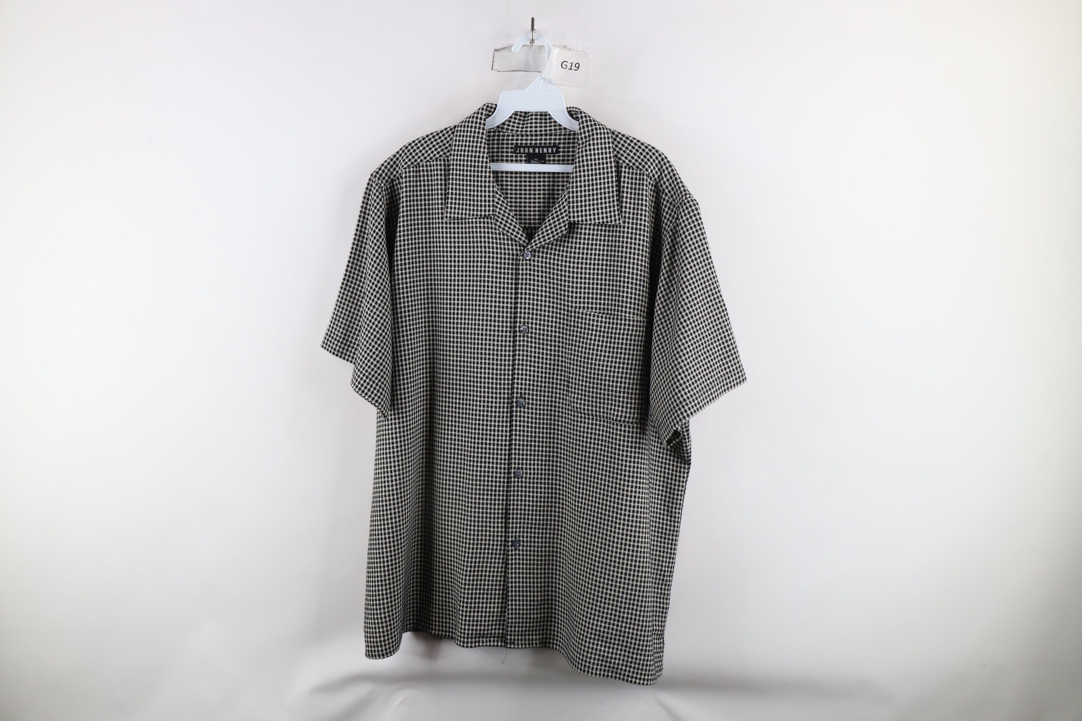 Vintage Vintage 90s Streetwear Baggy Camp Collar Button Shirt Plaid Size US XL / EU 56 / 4 - 1 Thumbnail