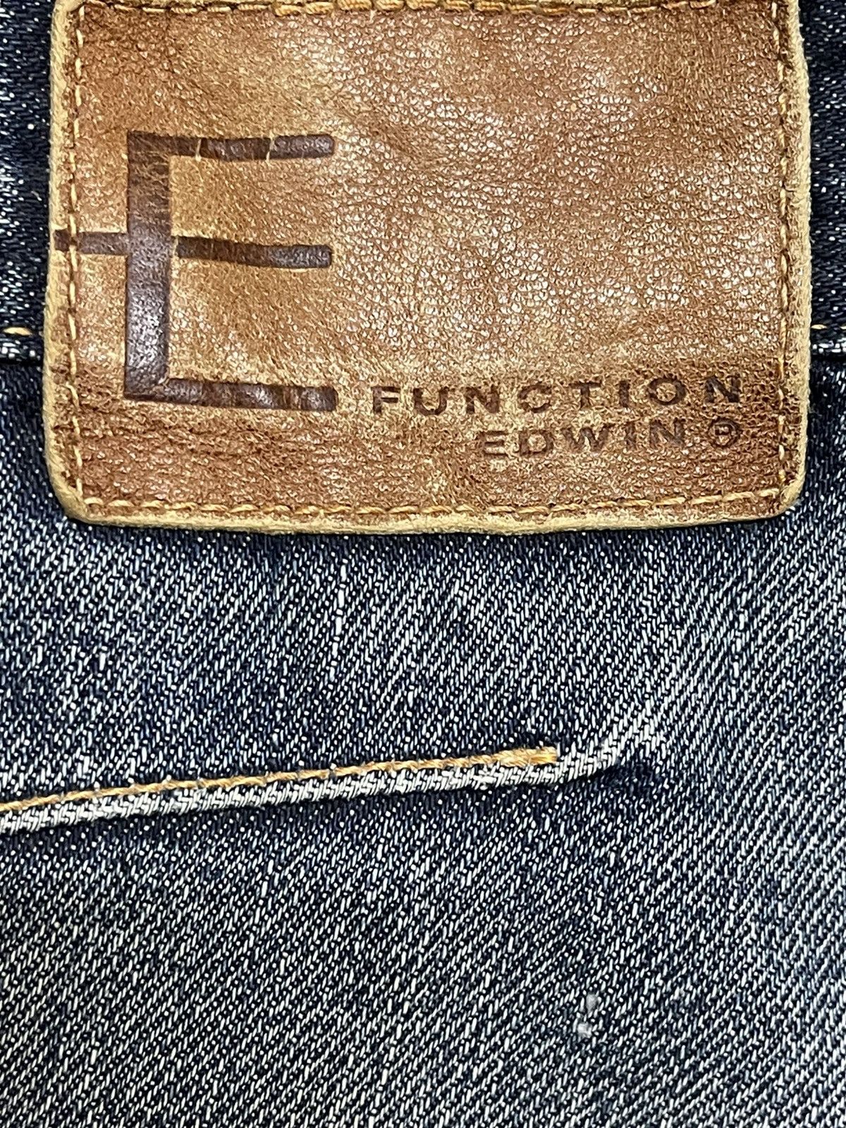 Edwin Vintage Edwin E-Function Blue Faded Wash Clawmark Loose Fits Size US 30 / EU 46 - 9 Thumbnail