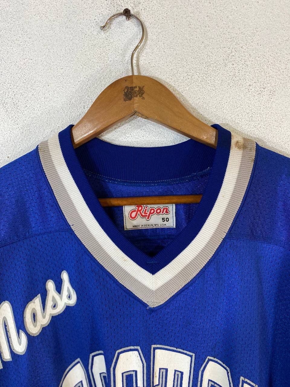 NHL vintage ripon athletic u.mass boston hockey jersey Size US XXL / EU 58 / 5 - 3 Thumbnail