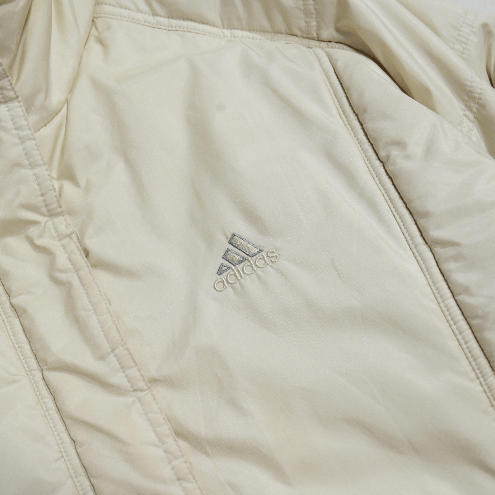 Adidas × Vintage Vintage Adidas Jacket size UK 12 USA M Puffer Ivory AQ2002 Size M / US 6-8 / IT 42-44 - 7 Thumbnail