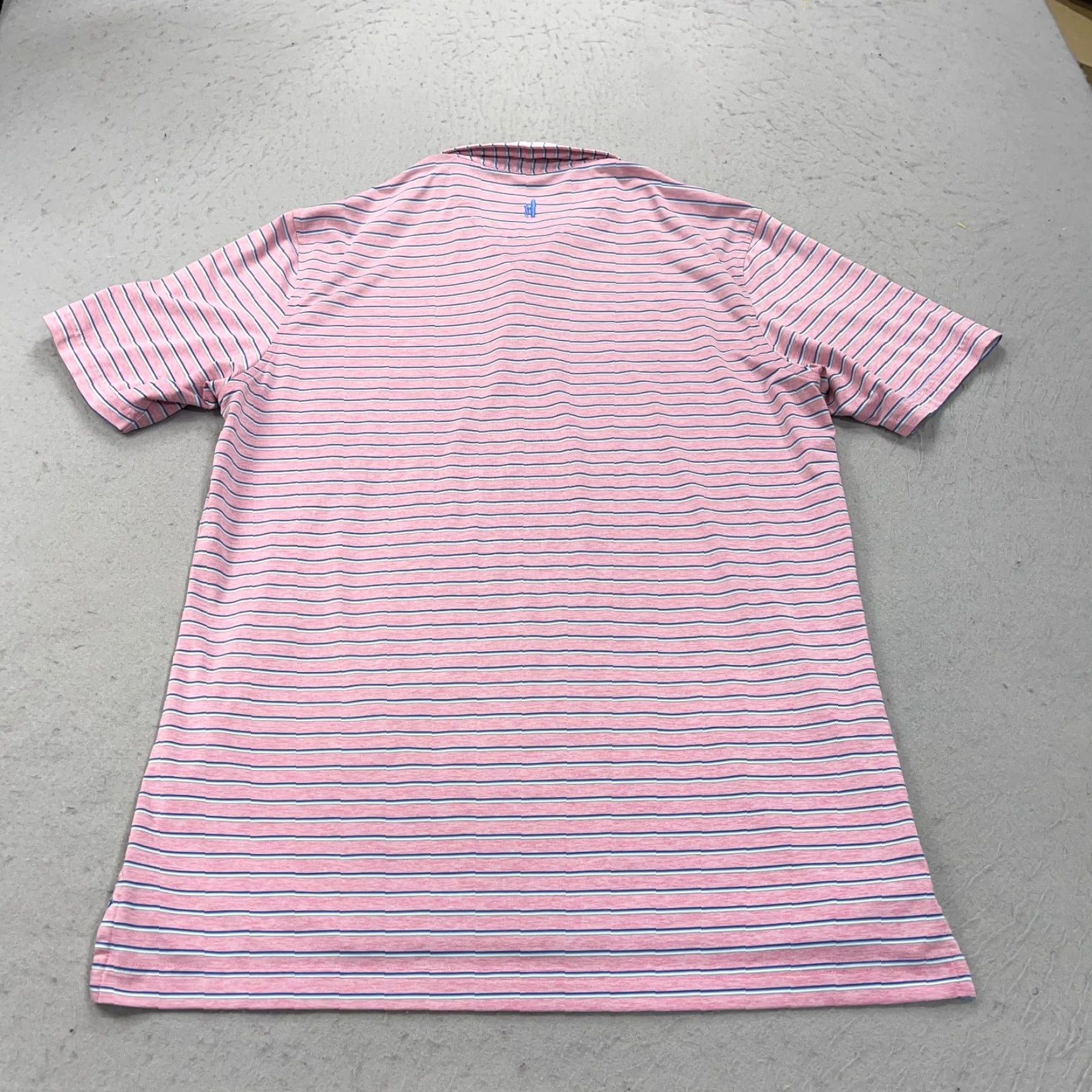 johnnie-O johnnie-O Biltmore Polo Shirt Mens M Pink Striped Golf Polo Shirt Size US M / EU 48-50 / 2 - 6 Thumbnail