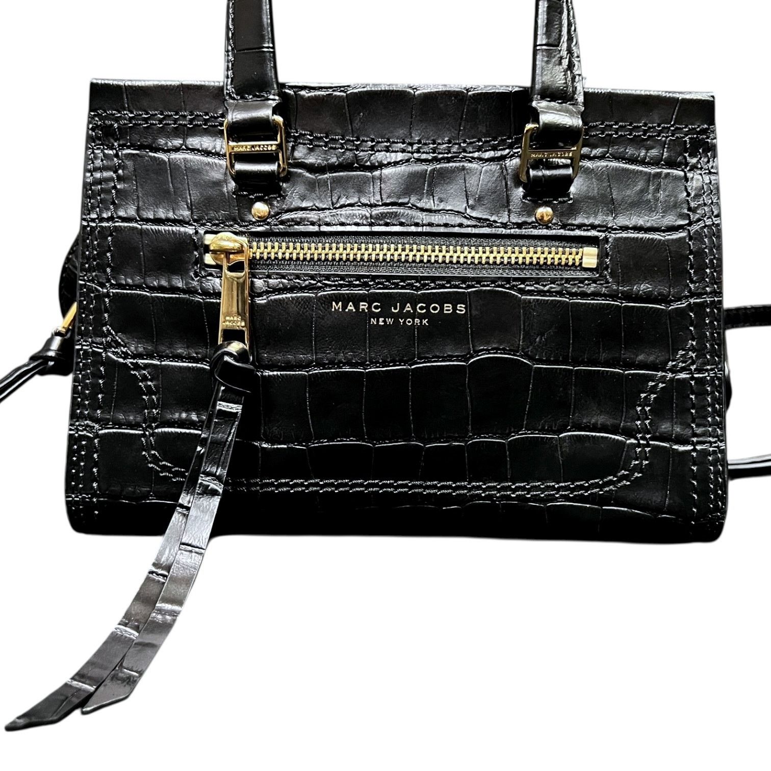 Marc Jacobs Marc Jacobs Cruiser Crocodile Embossed Satchel $495 Retail Size ONE SIZE - 2 Thumbnail
