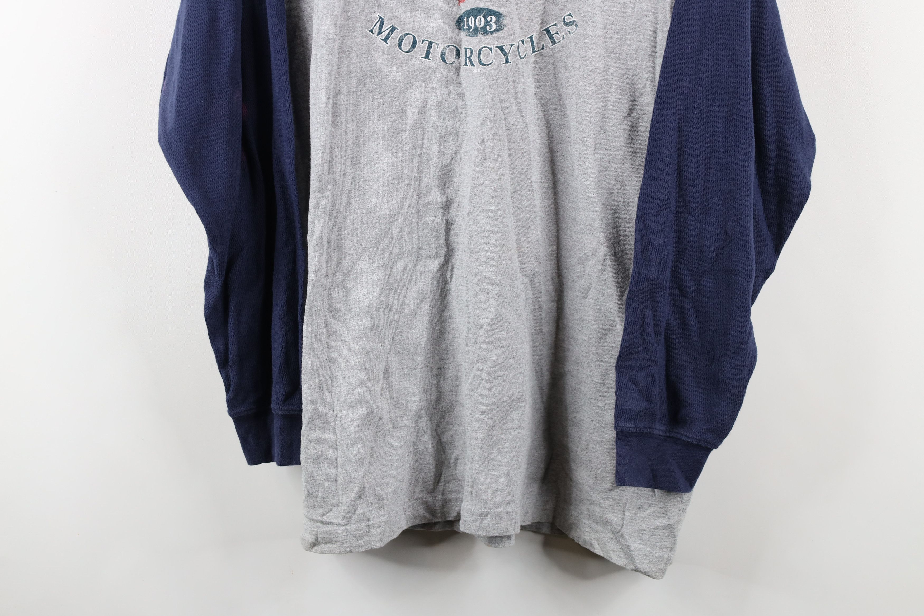 Harley Davidson × Vintage Vintage Y2K Harley Davidson Long Sleeve Raglan T-Shirt USA Size US XL / EU 56 / 4 - 3 Thumbnail