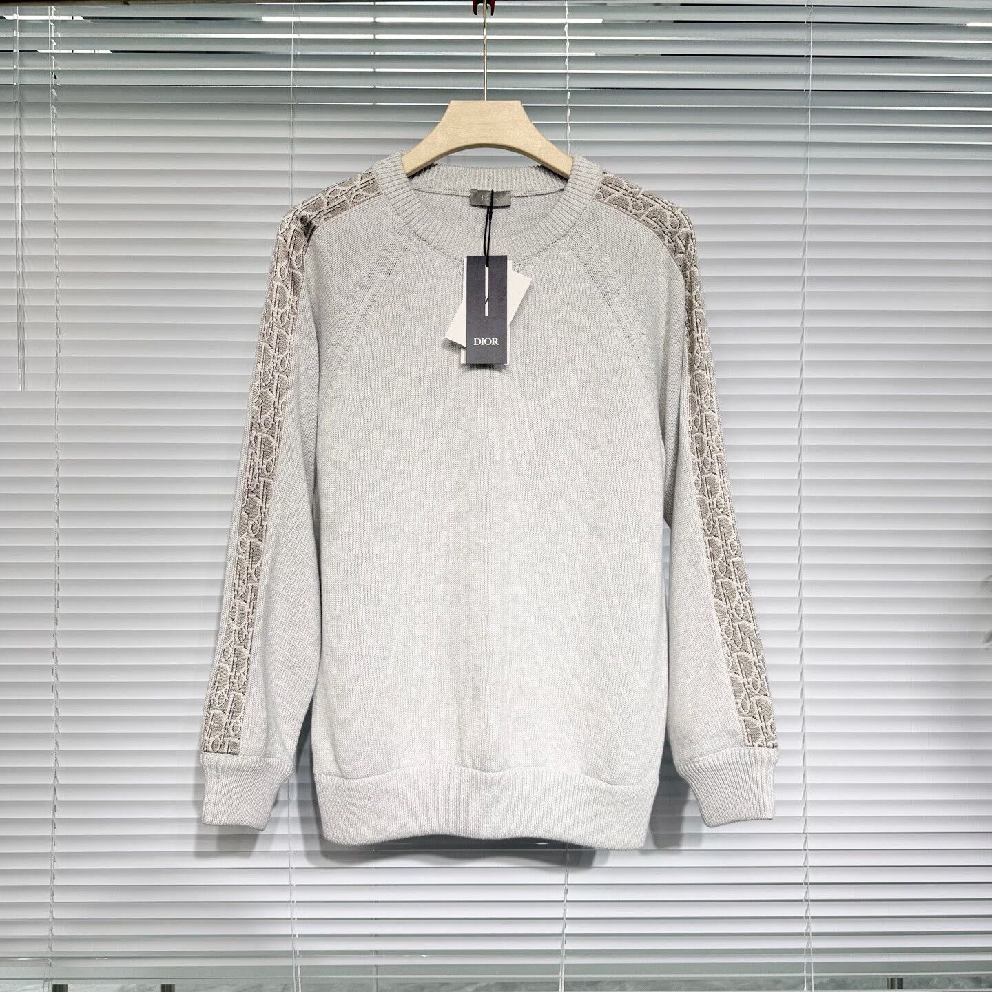 Dior Dior Knit Sweater with Monogram Arm Size US S / EU 44-46 / 1 - 1 Thumbnail