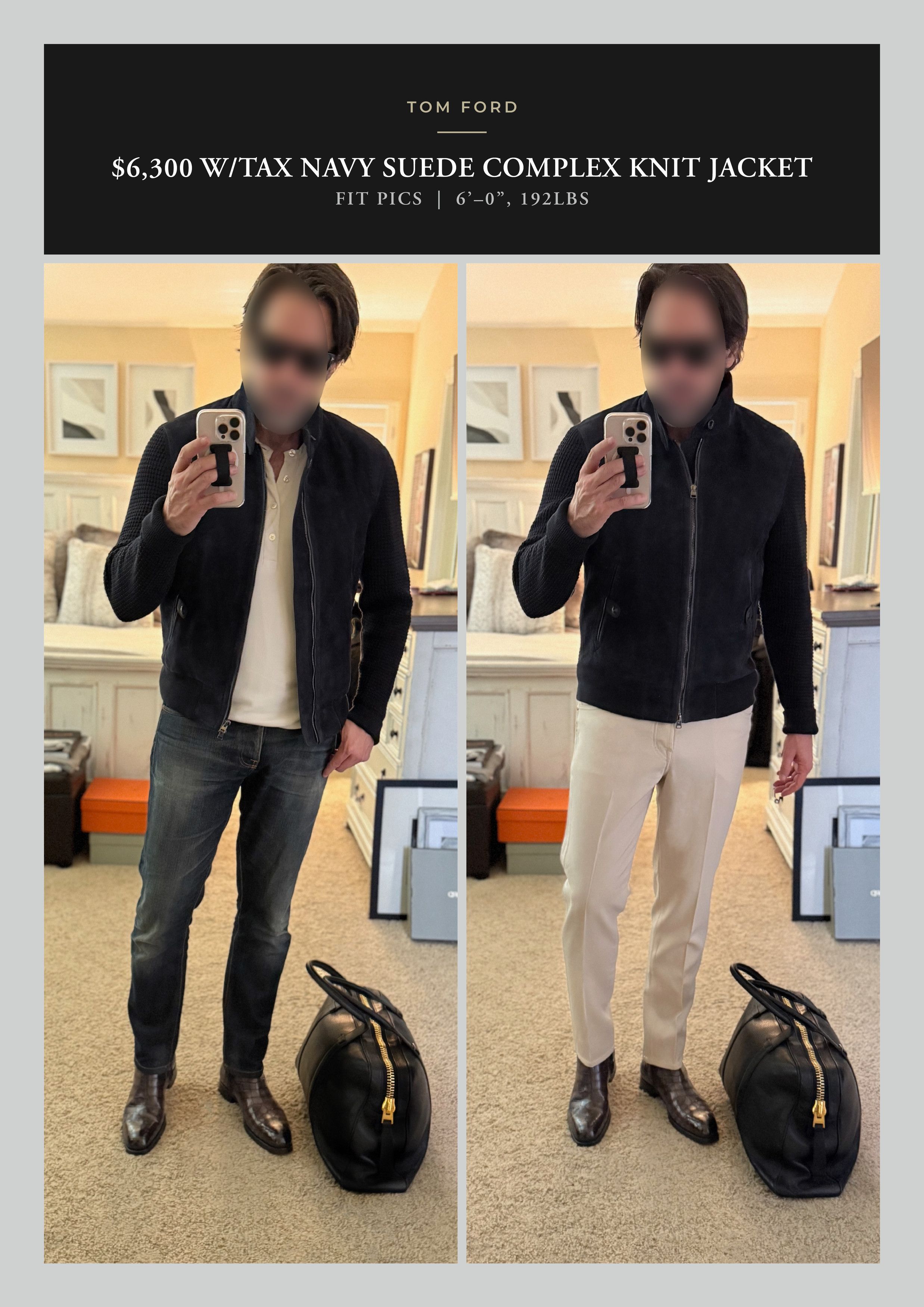 Ultimate TOM FORD $6300 w/tax Suede Complex Waffle Knit