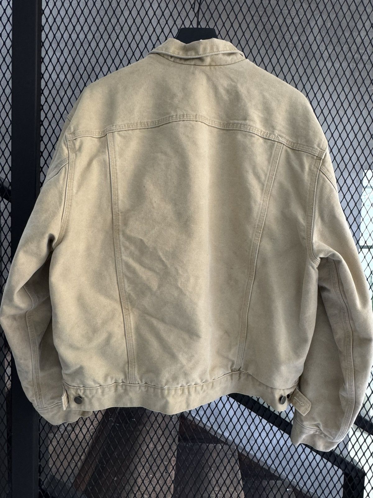 Carhartt Vintage 1990s Carhartt J233 WET Sherpa Lined Trucker Jacket Size US L / EU 52-54 / 3 - 7 Thumbnail