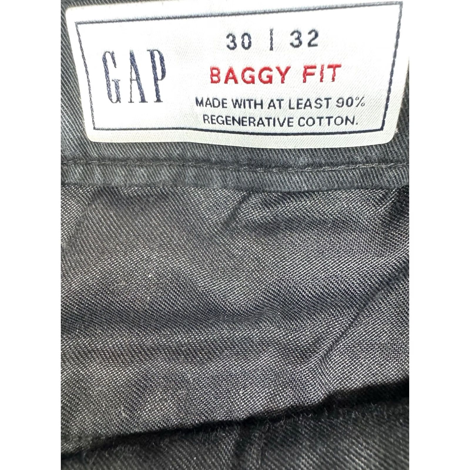 Gap Gap Khakis Pants Baggy Fit Black 30x29 Mens Modern Chinos Flat Front Cotton Spandex Pockets Easy Care Size US 30 / EU 46 - 3 Thumbnail