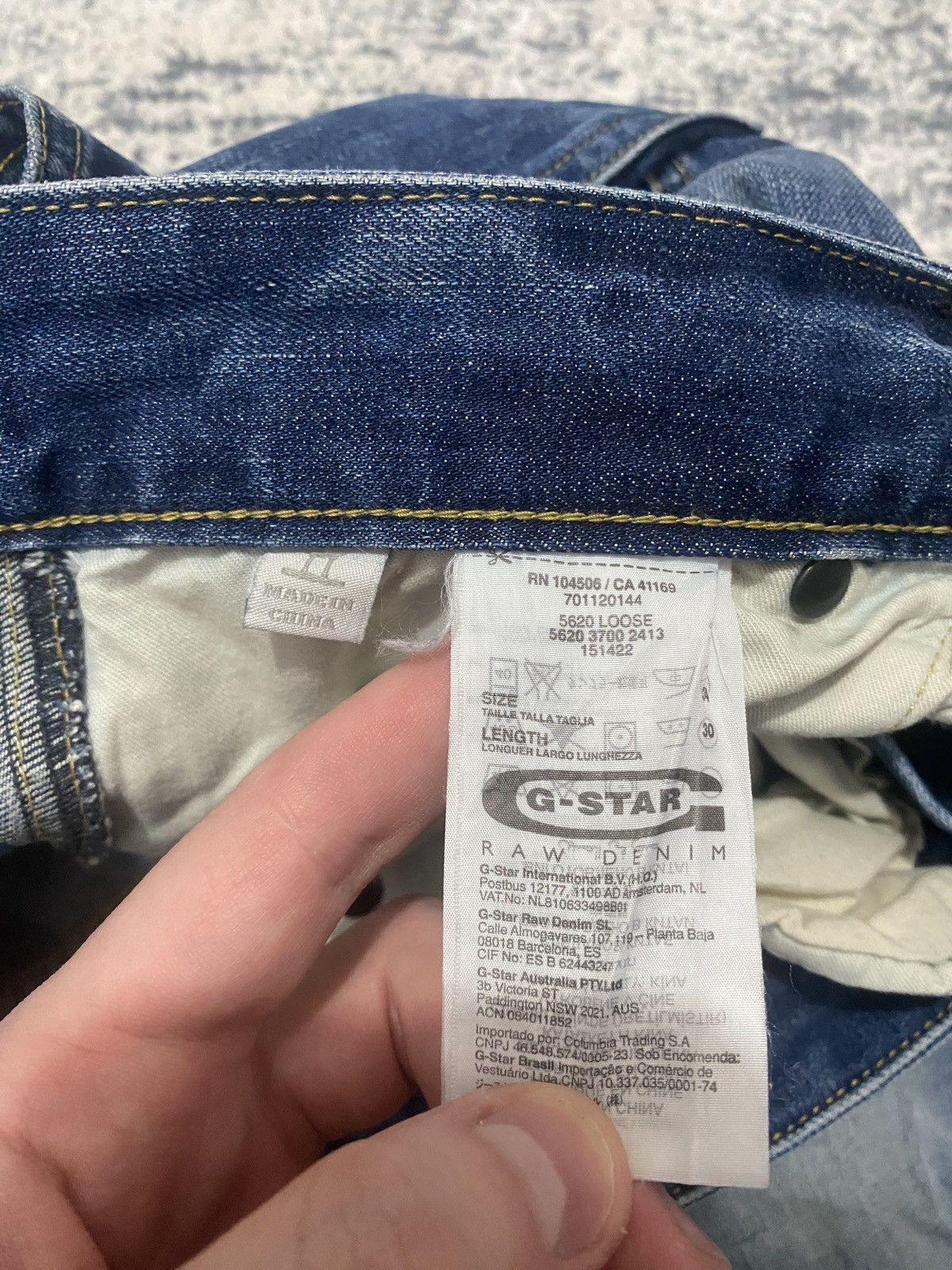 G-Star G-STAR 5620 Loose Raw Denim Pants Size US 34 / EU 50 - 2 Thumbnail