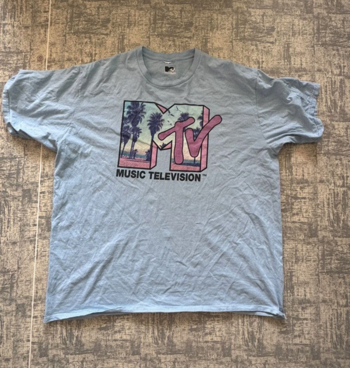 Mtv × Vintage MTV music television to series big logo tee Size US XL / EU 56 / 4 - 1 Thumbnail