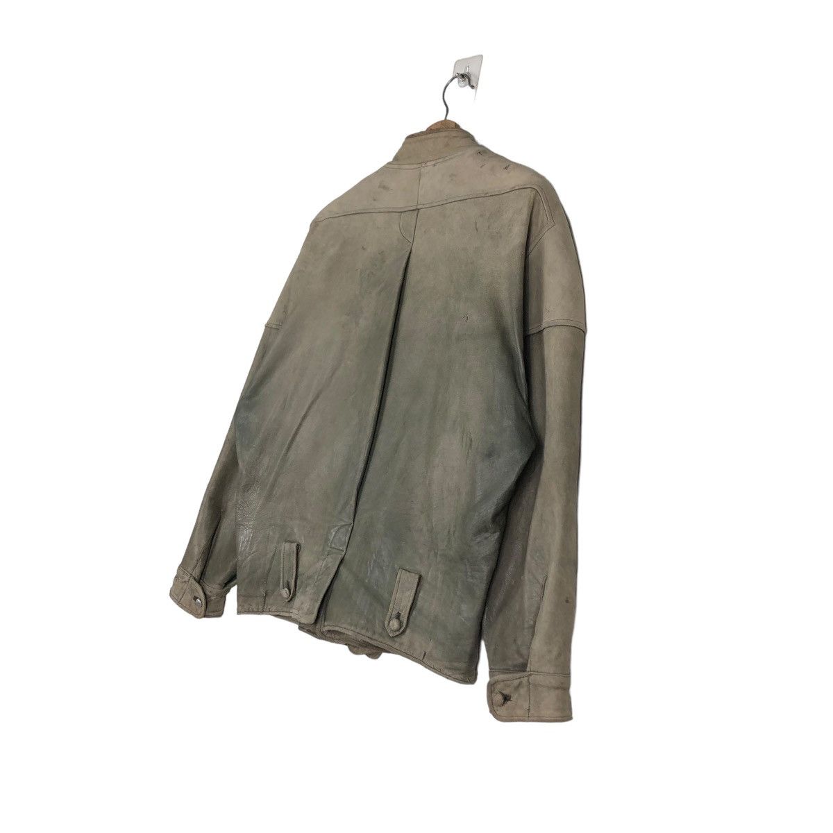 Japanese Brand 🔥VINTAGE BIKER LEATHER JACKET OLIVIER MASSUGER ISSEY MIYAKE Size US L / EU 52-54 / 3 - 10 Thumbnail