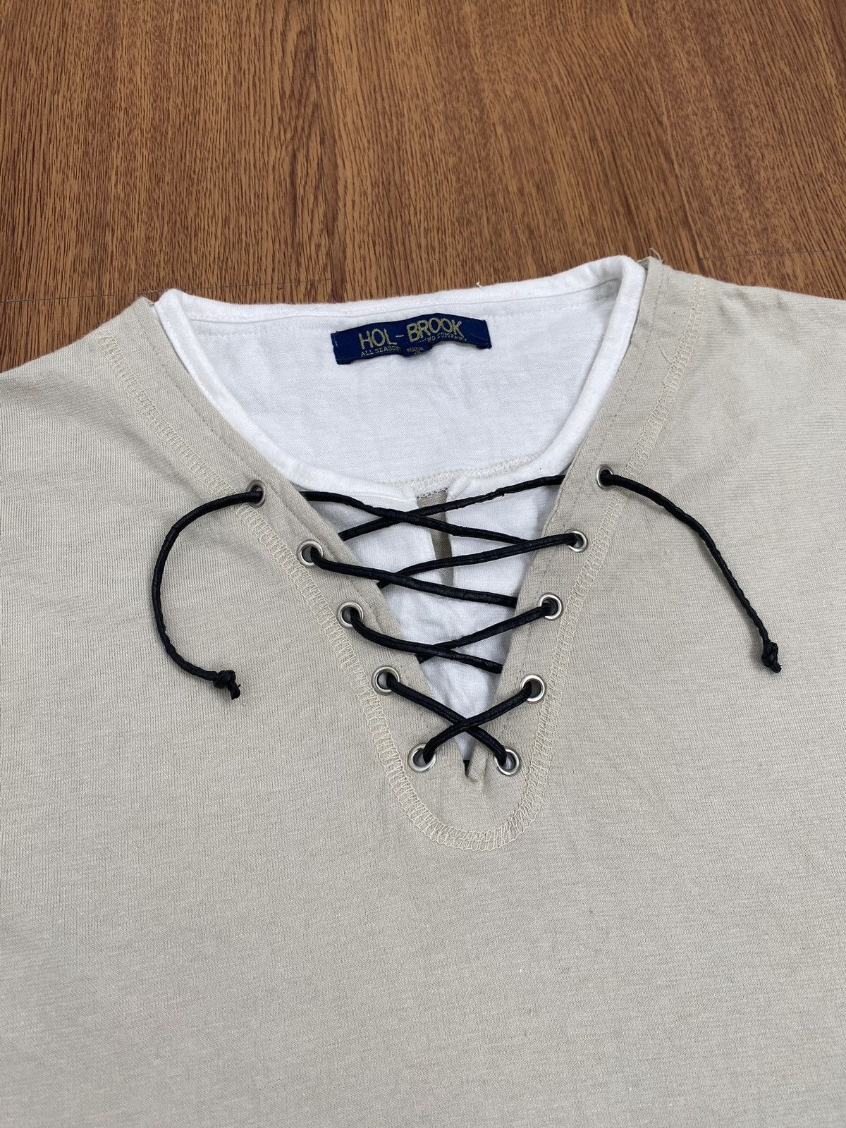 Japanese Brand Rope leather distressed longsleeve t-shirt Size US M / EU 48-50 / 2 - 2 Thumbnail