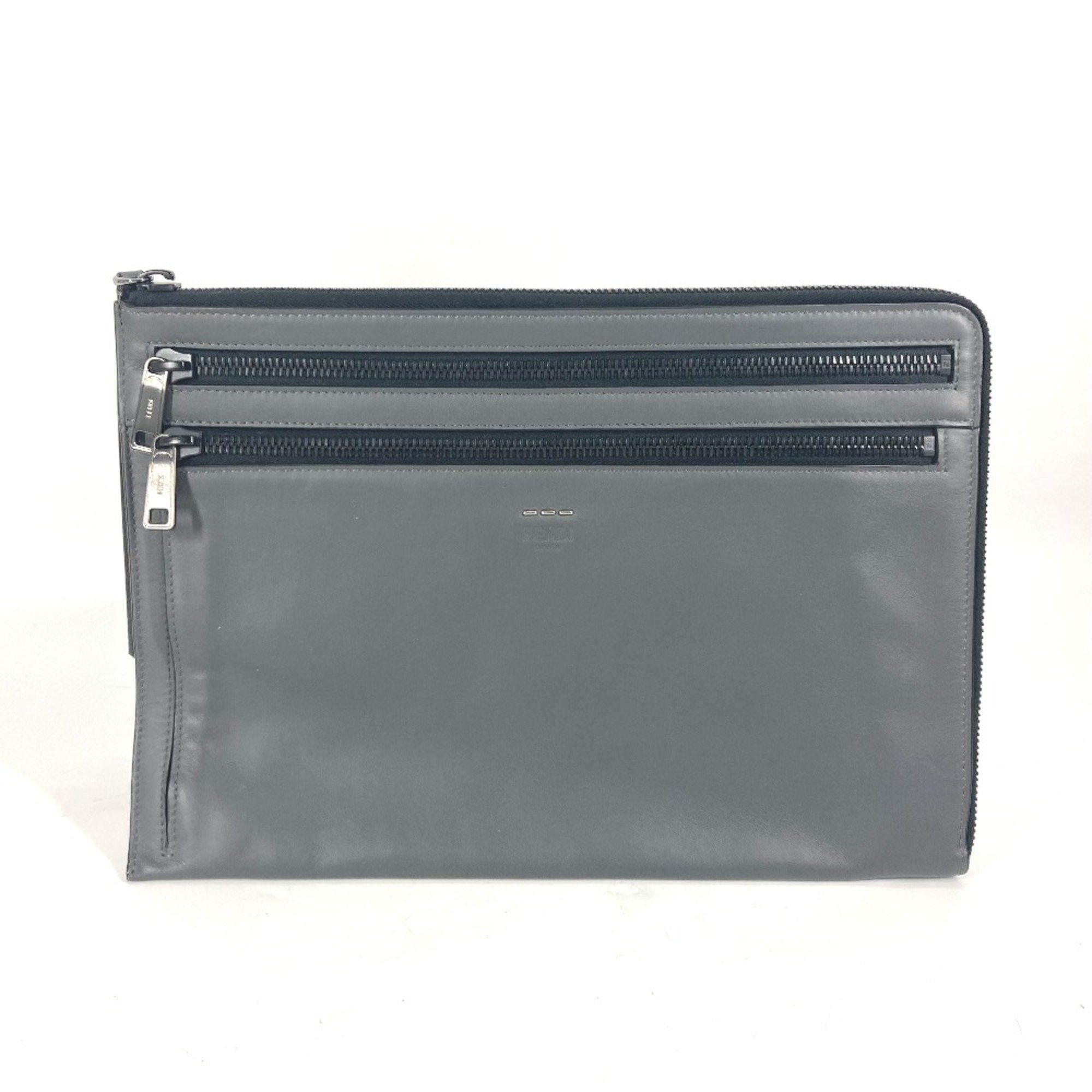 Fendi Fendi 7M0237 bag pouch Clutch bag gray Size ONE SIZE - 1 Thumbnail