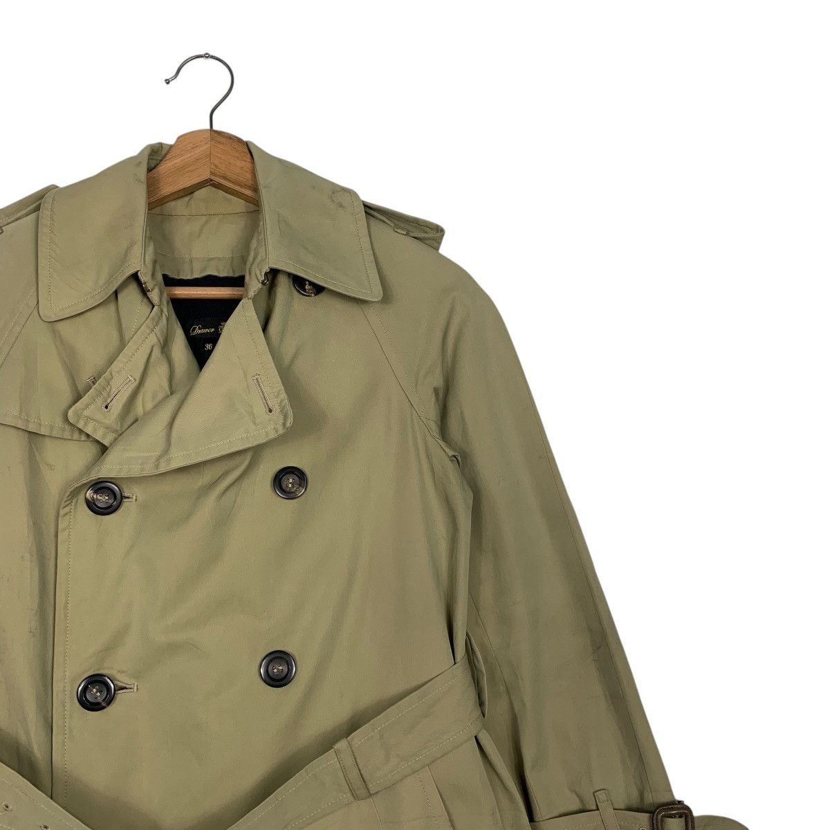 Japanese Brand Drawer Double Breasted Trench Coat Size XS / US 0-2 / IT 36-38 - 5 Thumbnail