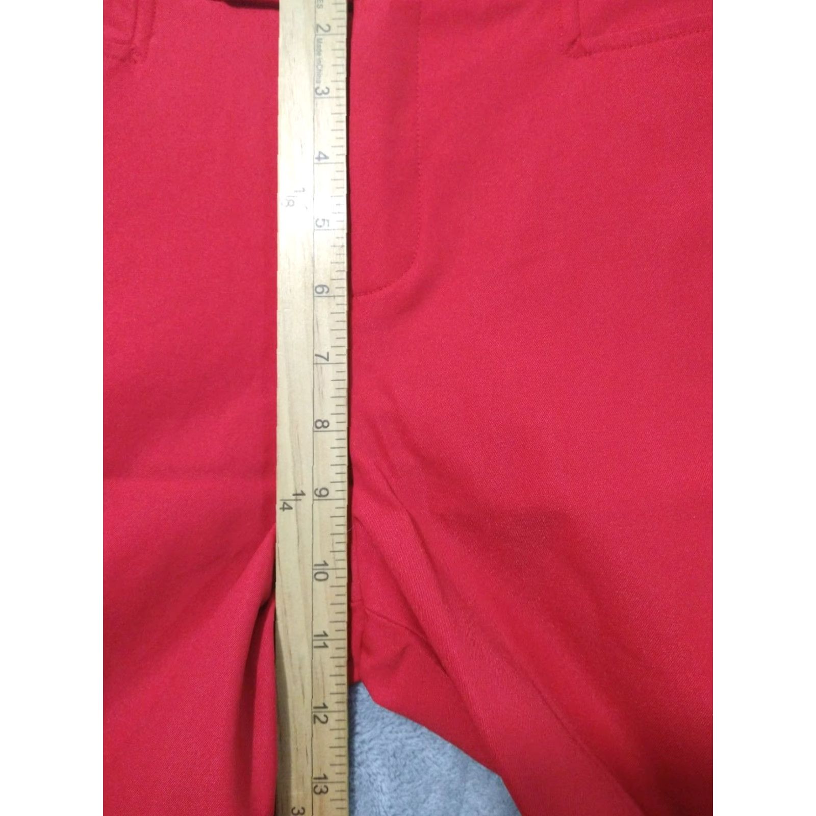 Ralph Lauren Ralph Lauren Pants Womens 8 Red Flared Leg Mid Rise Stretch Trouser Dress Pants City Preppy Mens Womens Girls Size 30" / US 8 / IT 44 - 4 Thumbnail