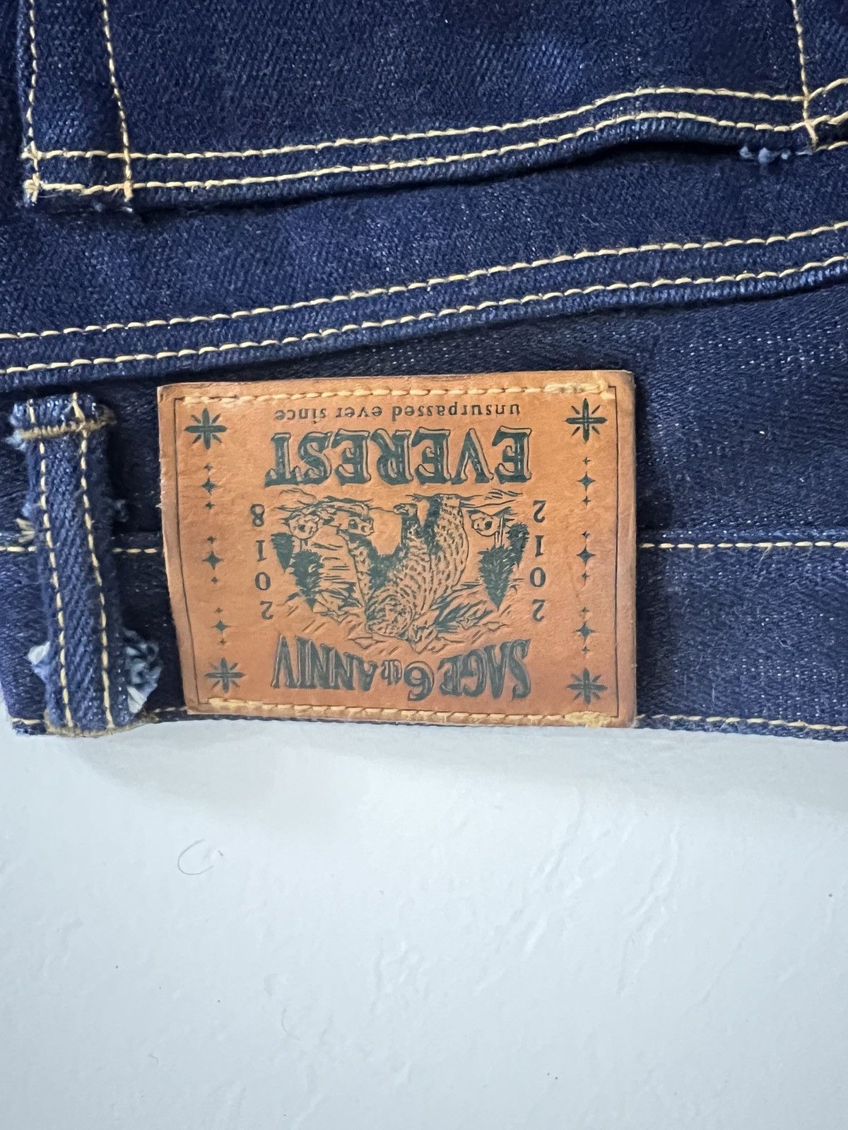 Sage SAGE 6th Anniversary Raw Denim Jeans – Indigo – Size W/L Size US 36 / EU 52 - 2 Thumbnail