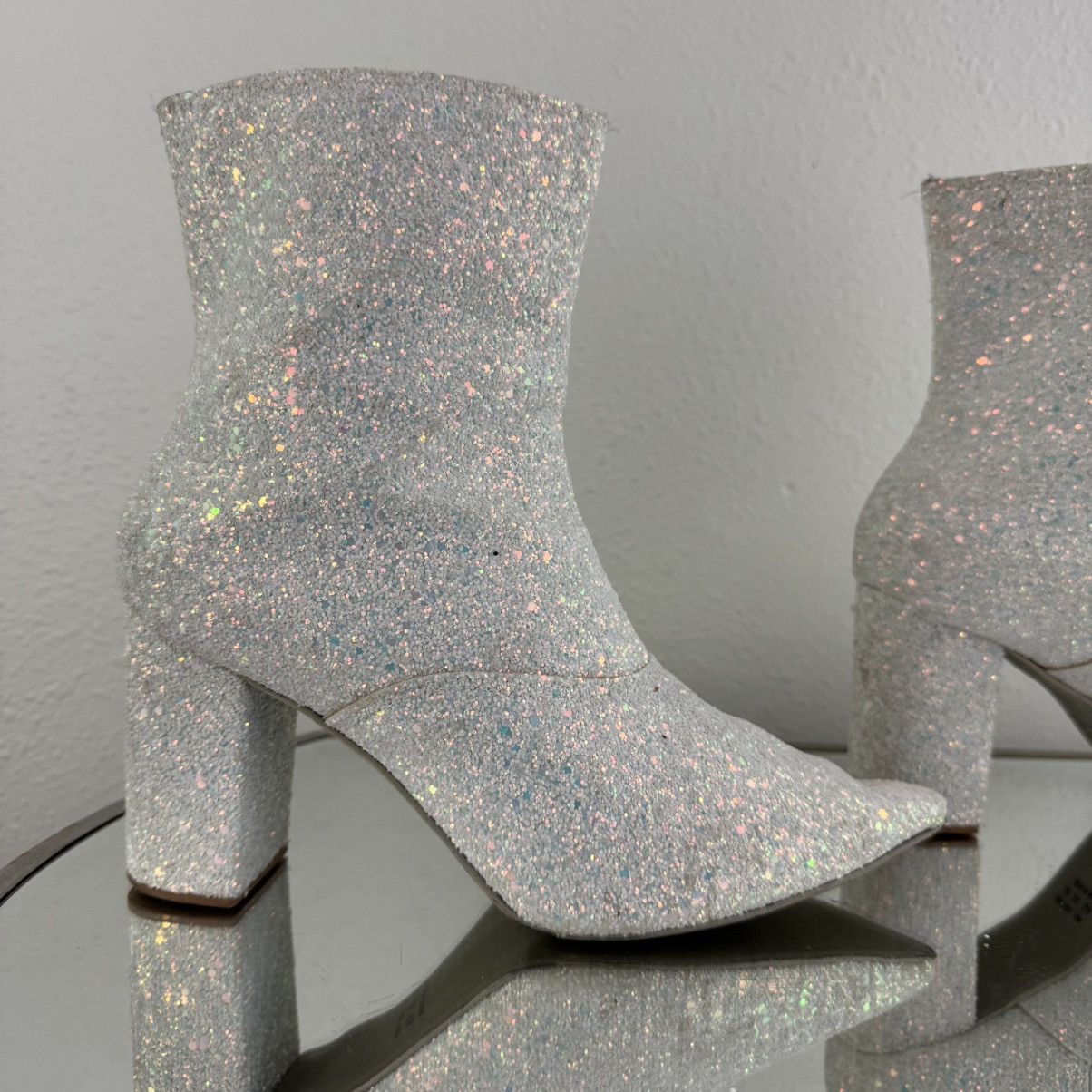 Other OLD CUTLER White Blue Unicorn Glitter Concert Ankle Boot Size US 9 / IT 39 - 4 Thumbnail