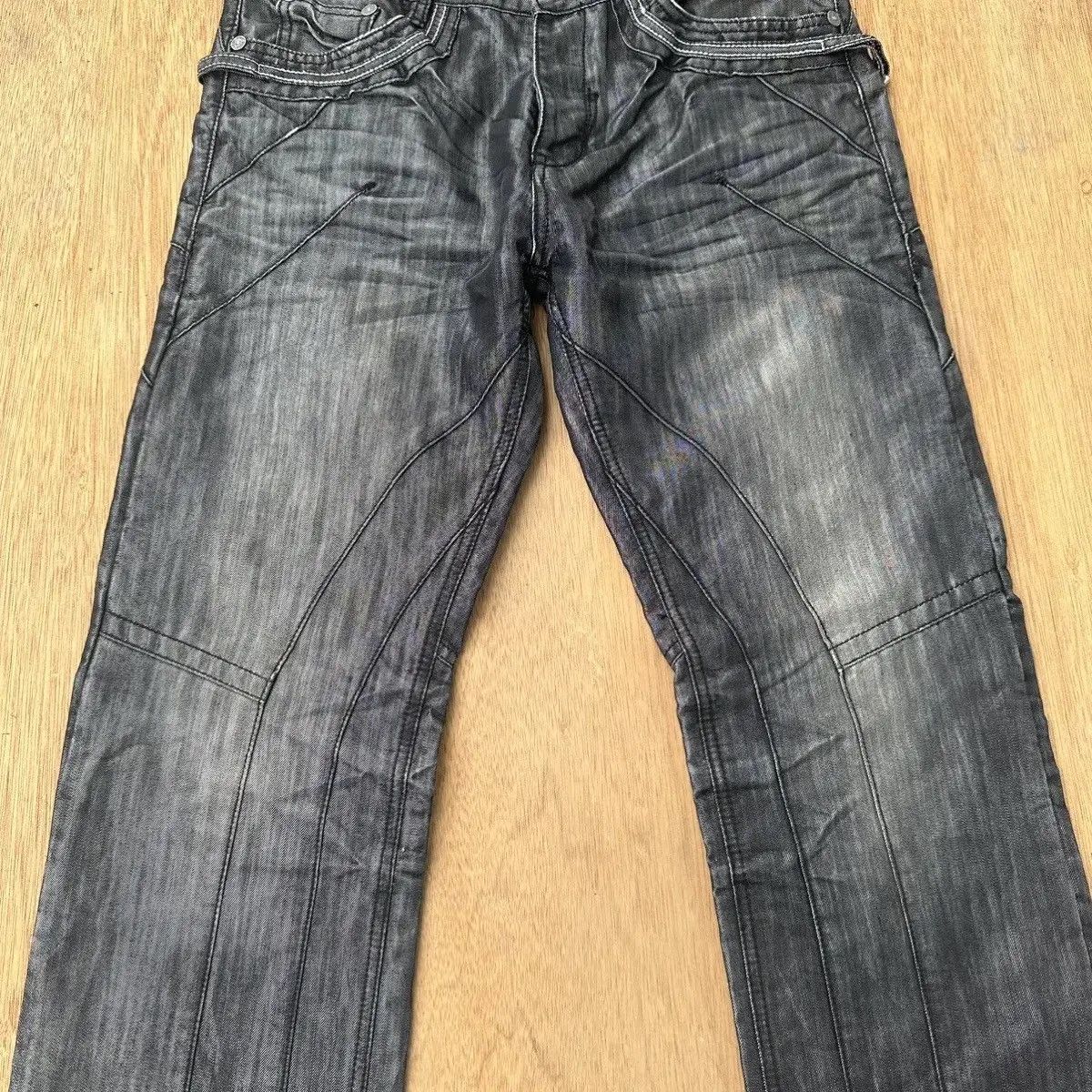 If Six Was Nine ROSSA CARRA JEANS BUTTONFLY DOUBLE BONES VERY RARE PANTS W32 Size US 32 / EU 48 - 4 Thumbnail