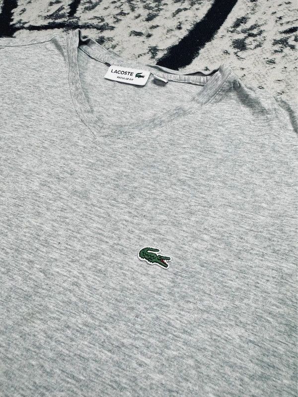 Lacoste Lacoste basic logo t-shirt gray S Size US S / EU 44-46 / 1 - 4 Thumbnail