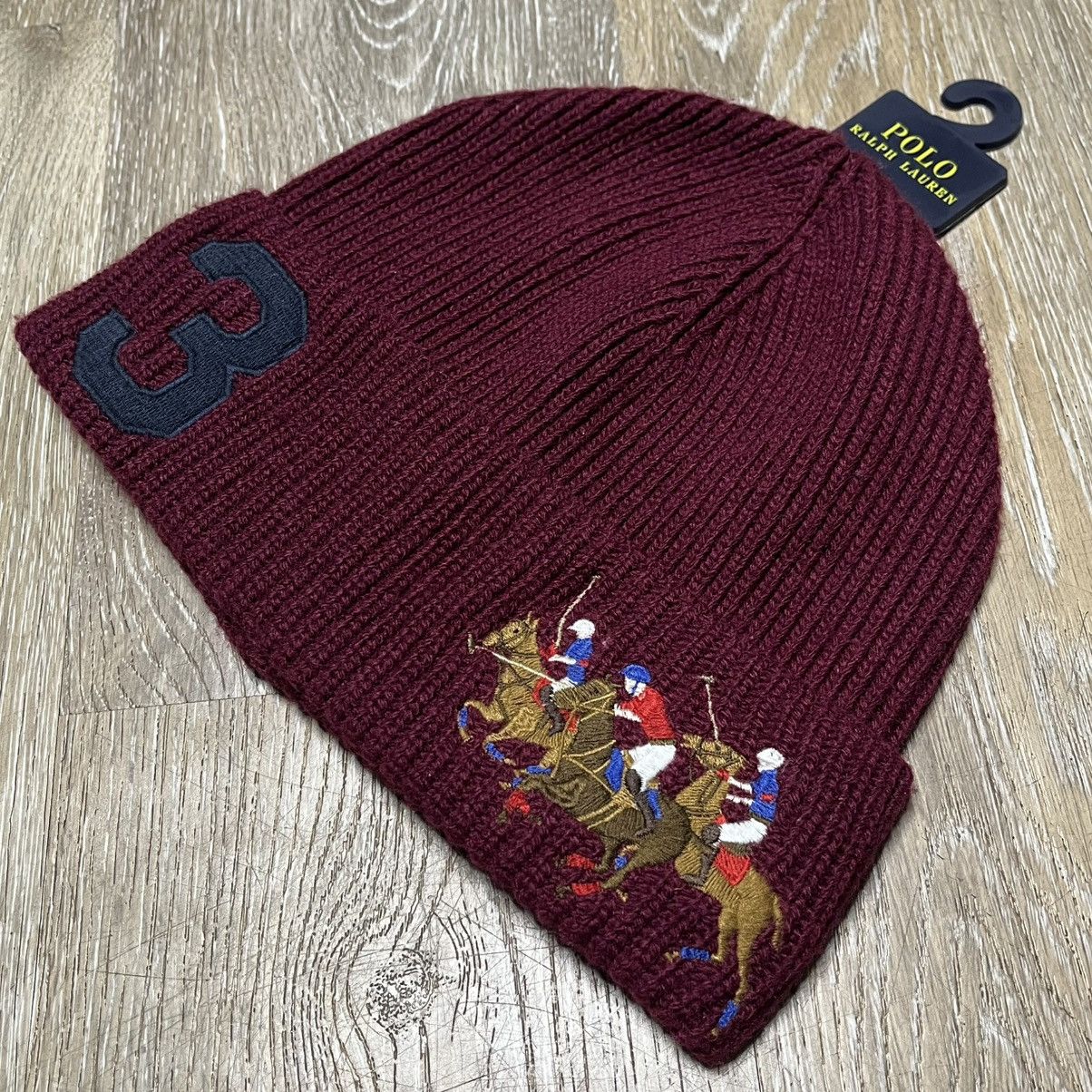 Polo Ralph Lauren × Vintage triple pony ralph lauren beanie Size ONE SIZE - 3 Thumbnail